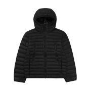 Musinsa Standard City Leisure Sheer Ripstop Hooded Light Down Jacket Black