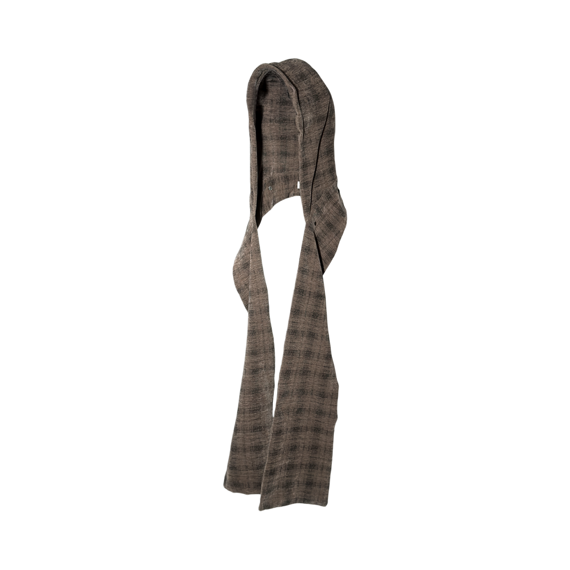 코드 디스커버드 키트 후드 머플러 오버 체크 브라운(Cord Discovered Kit Hood Muffle_Over-Check Brown)