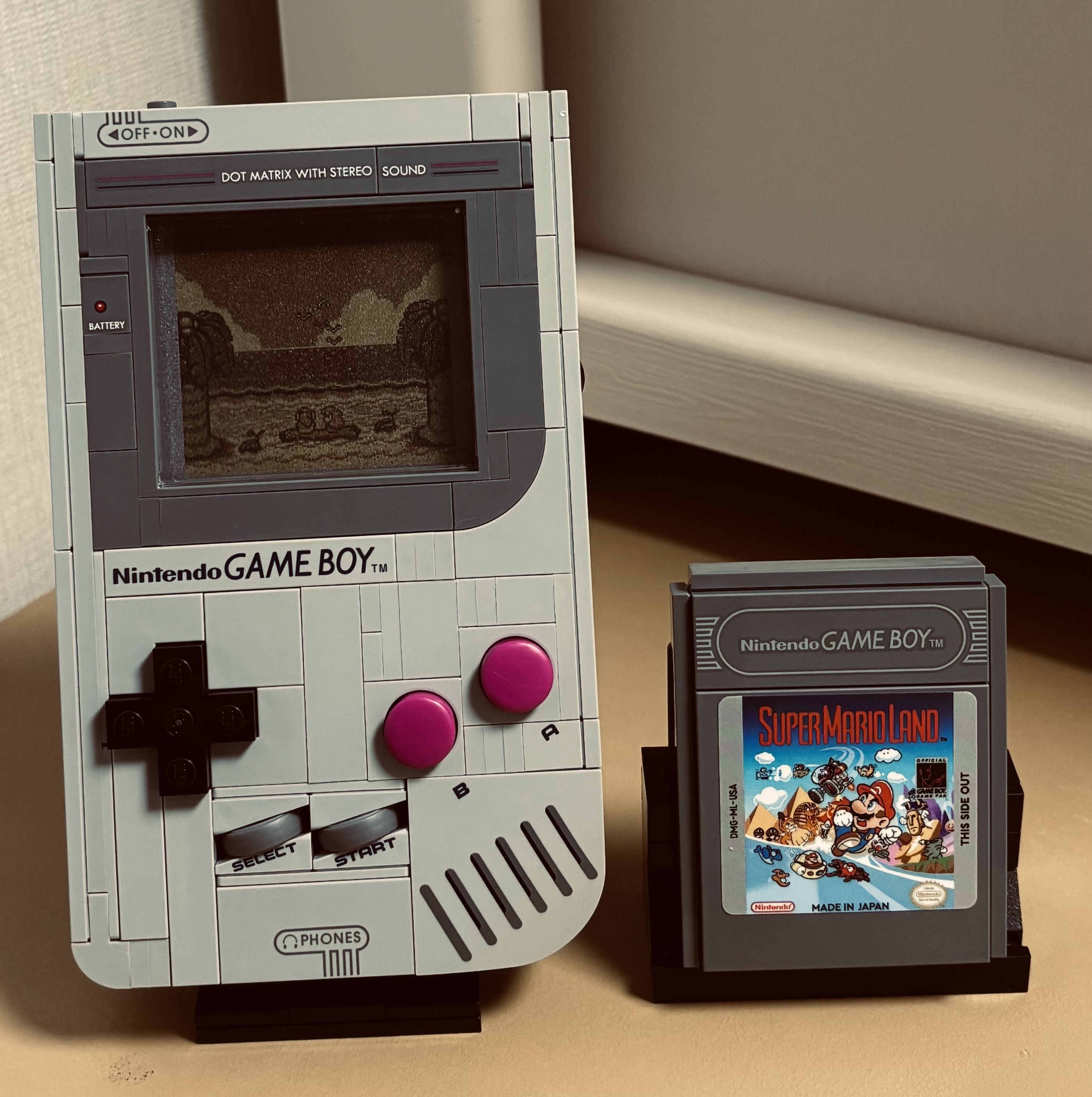 Lego Super Mario Game Boy 착용 스타일