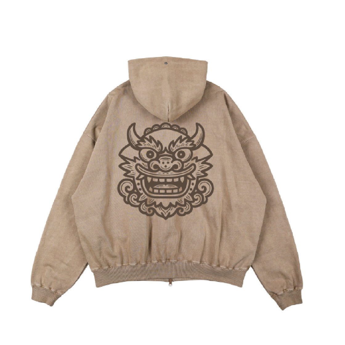도깨비 집업 후디 베이지(Hevets Korean Goblin Zip-up Hoodie Beige) - 3