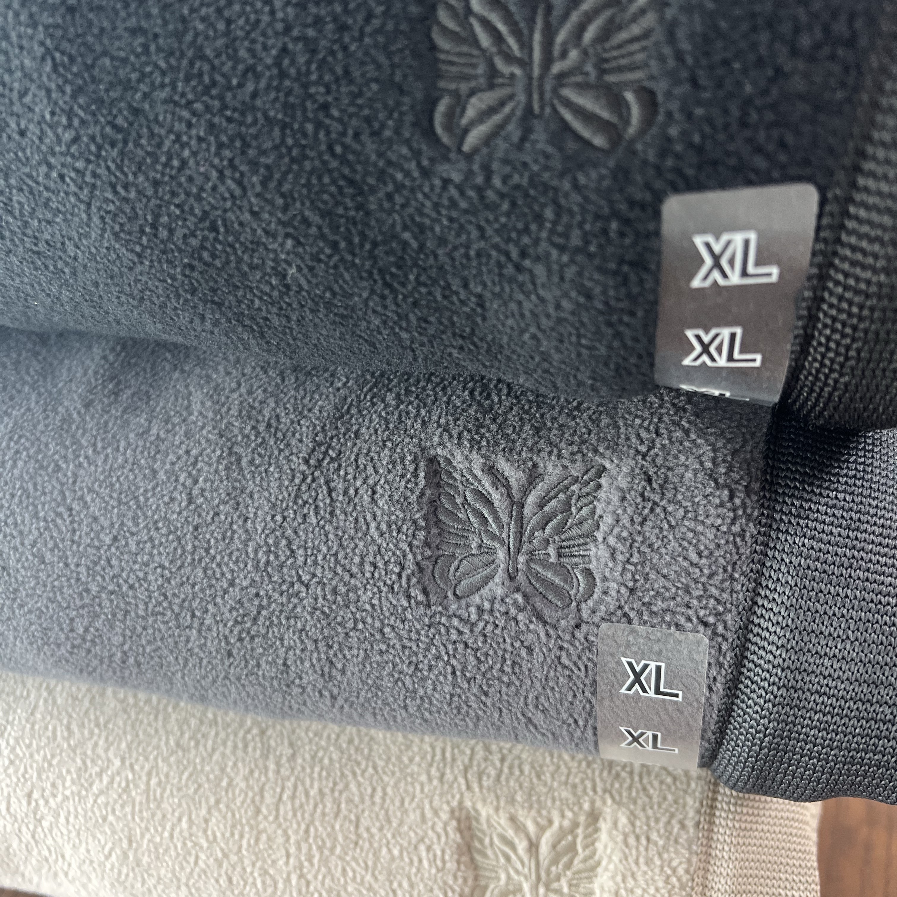 Uniqlo x Needles Fleece Wide Pants Black - KR, Uniqlo x Needles Fleece Wide Pants Dark Gray - KR 착용 스타일