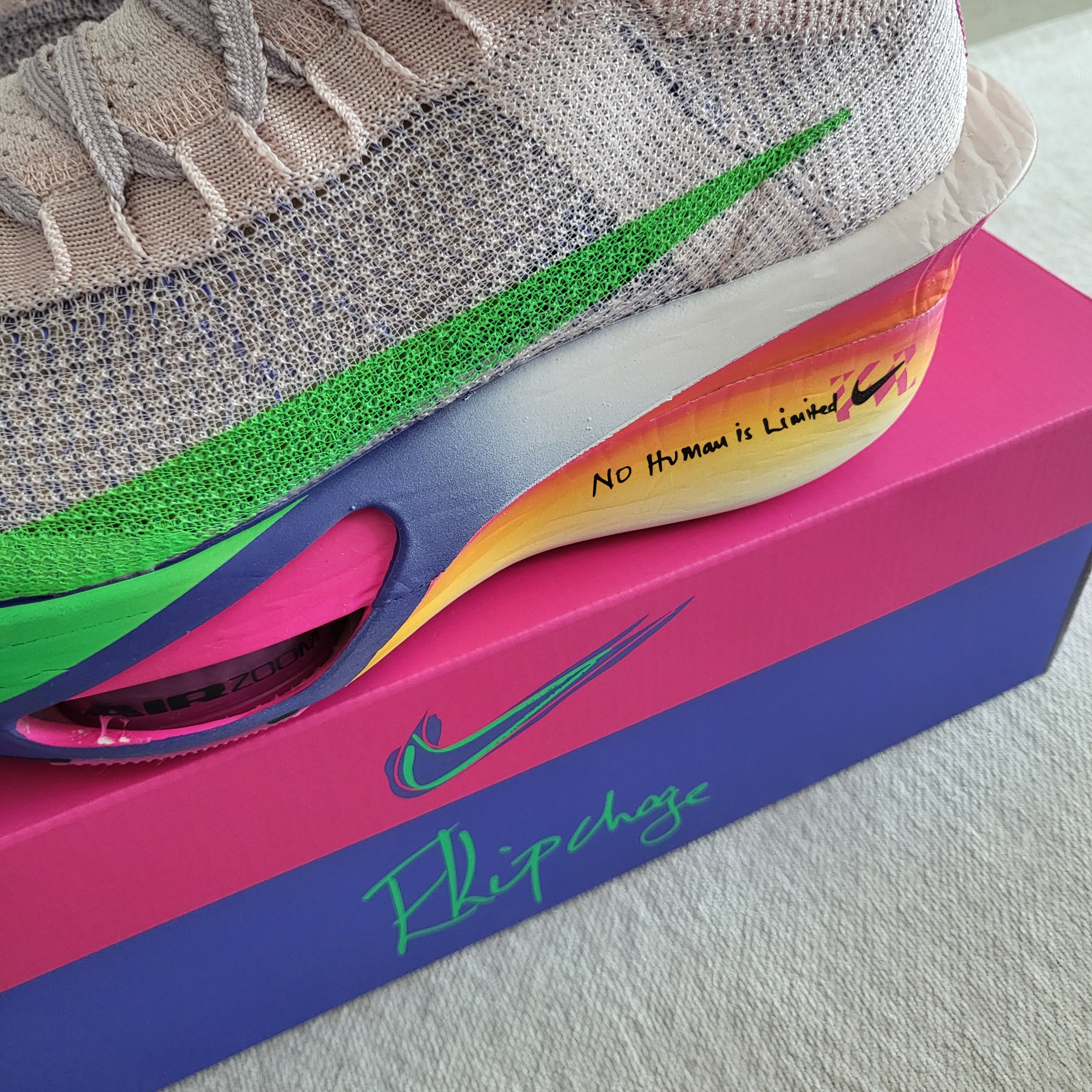 Nike Air Zoom Alphafly Next% 3 Eliud Kipchoge Silt Red Bright Ceramic 착용 스타일 - 4