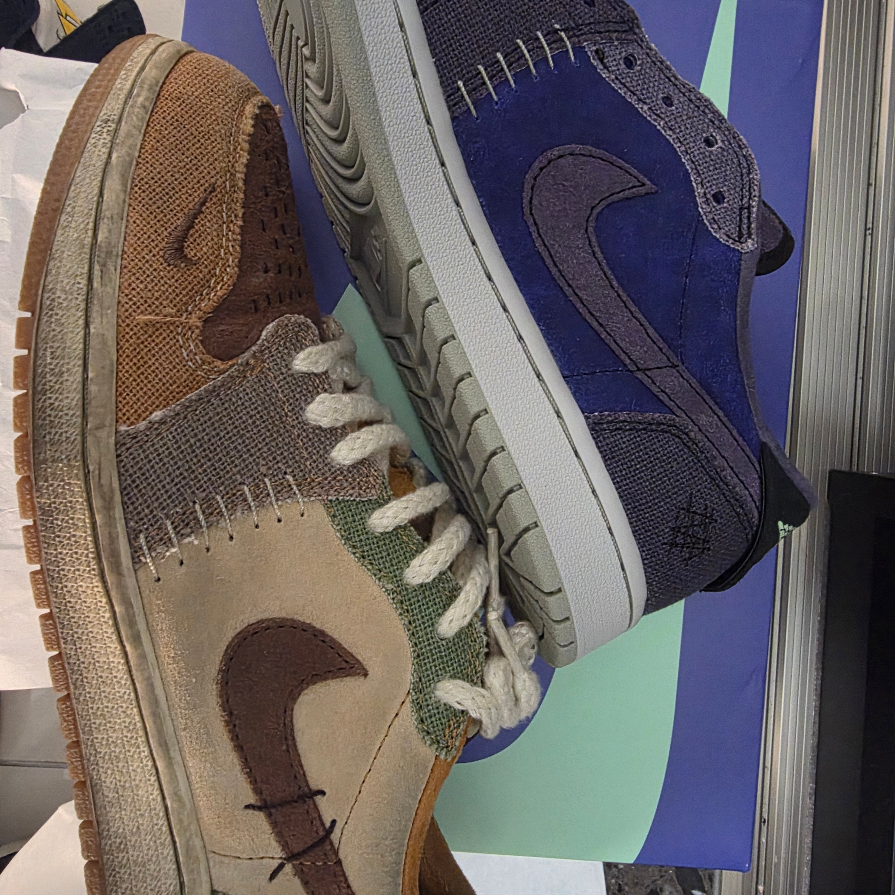 Jordan 1 x Zion Williamson Retro Low OG Regency Purple and Dark Raisin 착용 스타일