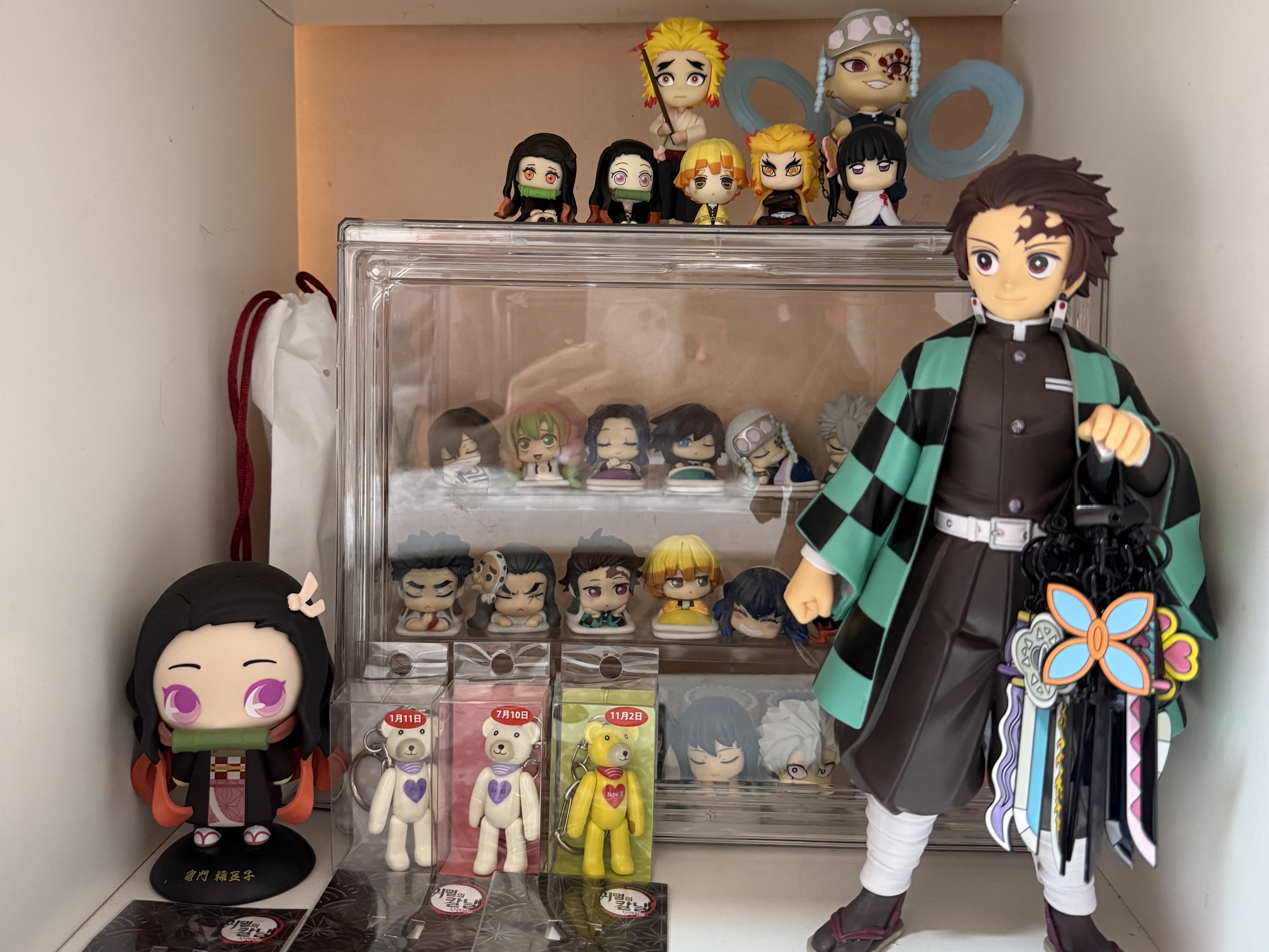 Demon Slayer Kimetsu No Yaiba Nichirin Sword Keyring Kamado Tanjiro, Demon Slayer Kimetsu No Yaiba Nichirin Sword Keyring Agatsuma Zenitsu 착용 스타일 - 5