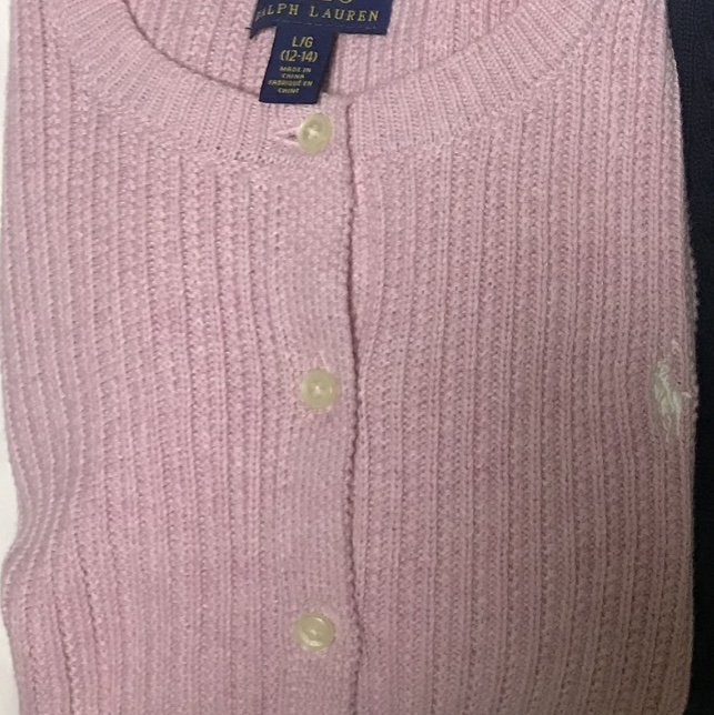 [20% 적립] Polo Ralph Lauren Children Mini Cable Cotton Cardigan Laguna Pink Tiller Green - 25FW 착용 스타일