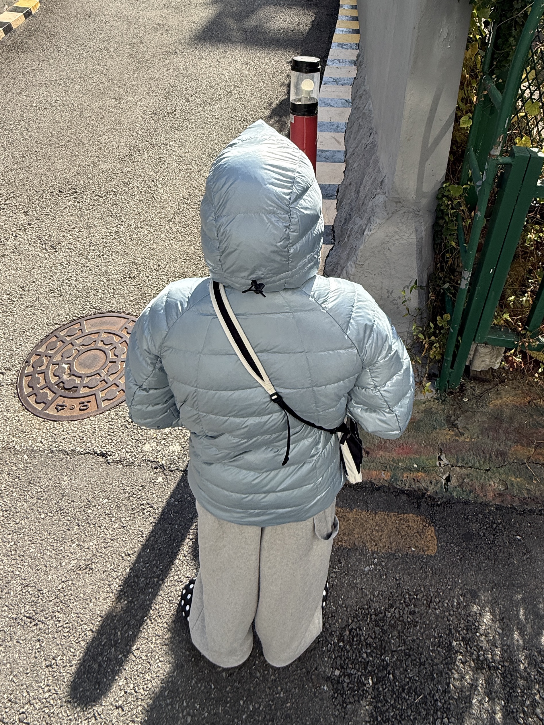 Subu Permanent F-Line Dots, Musinsa Standard Iron Light Down Jacket Light Blue 착용 스타일 - 9