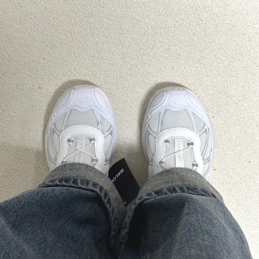 Salomon XT-Whisper White Lunar Rock 착용 스타일