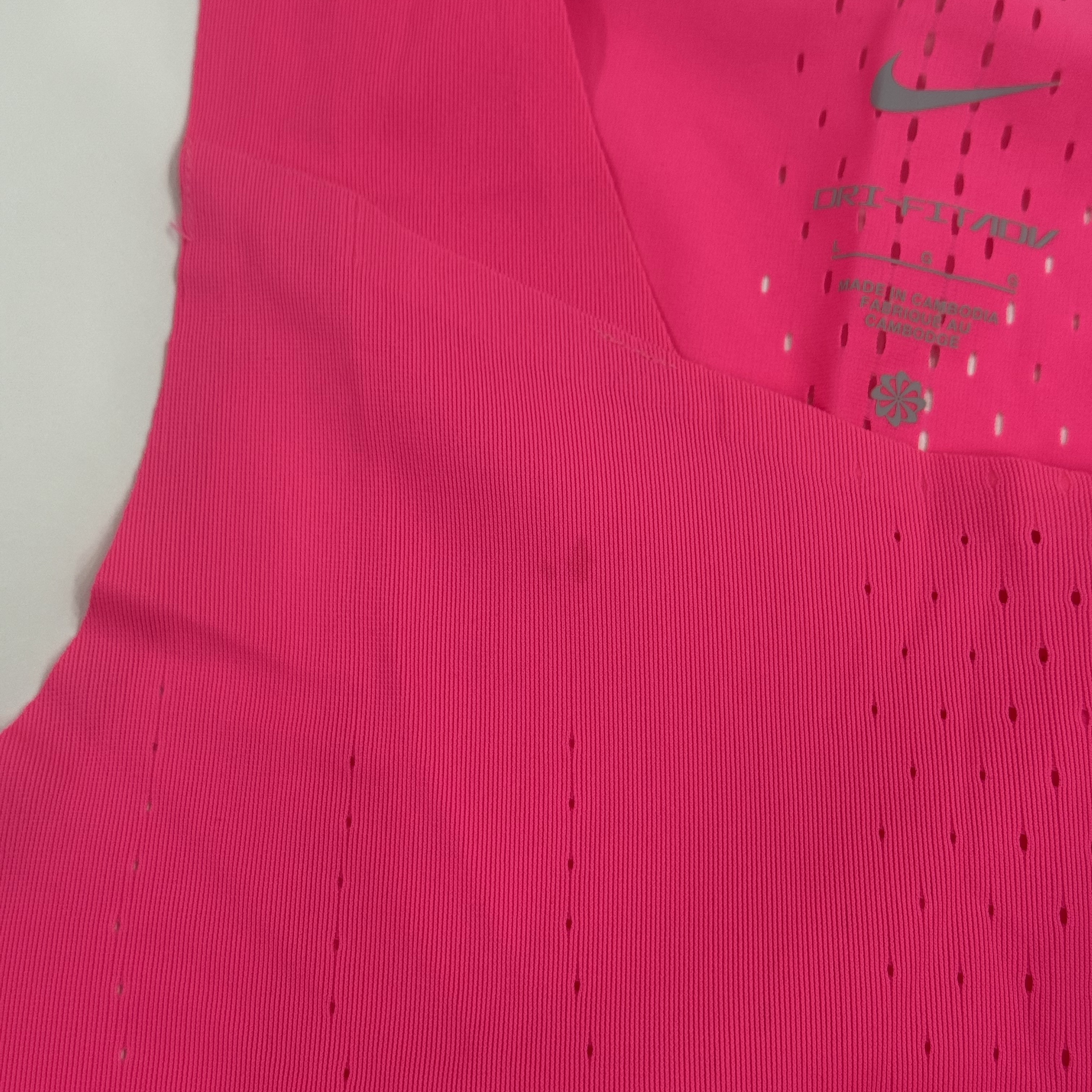 Nike Dri-Fit ADV Aeroswift Racing Singlet Hyper Pink White - US/EU 착용 스타일 - 1