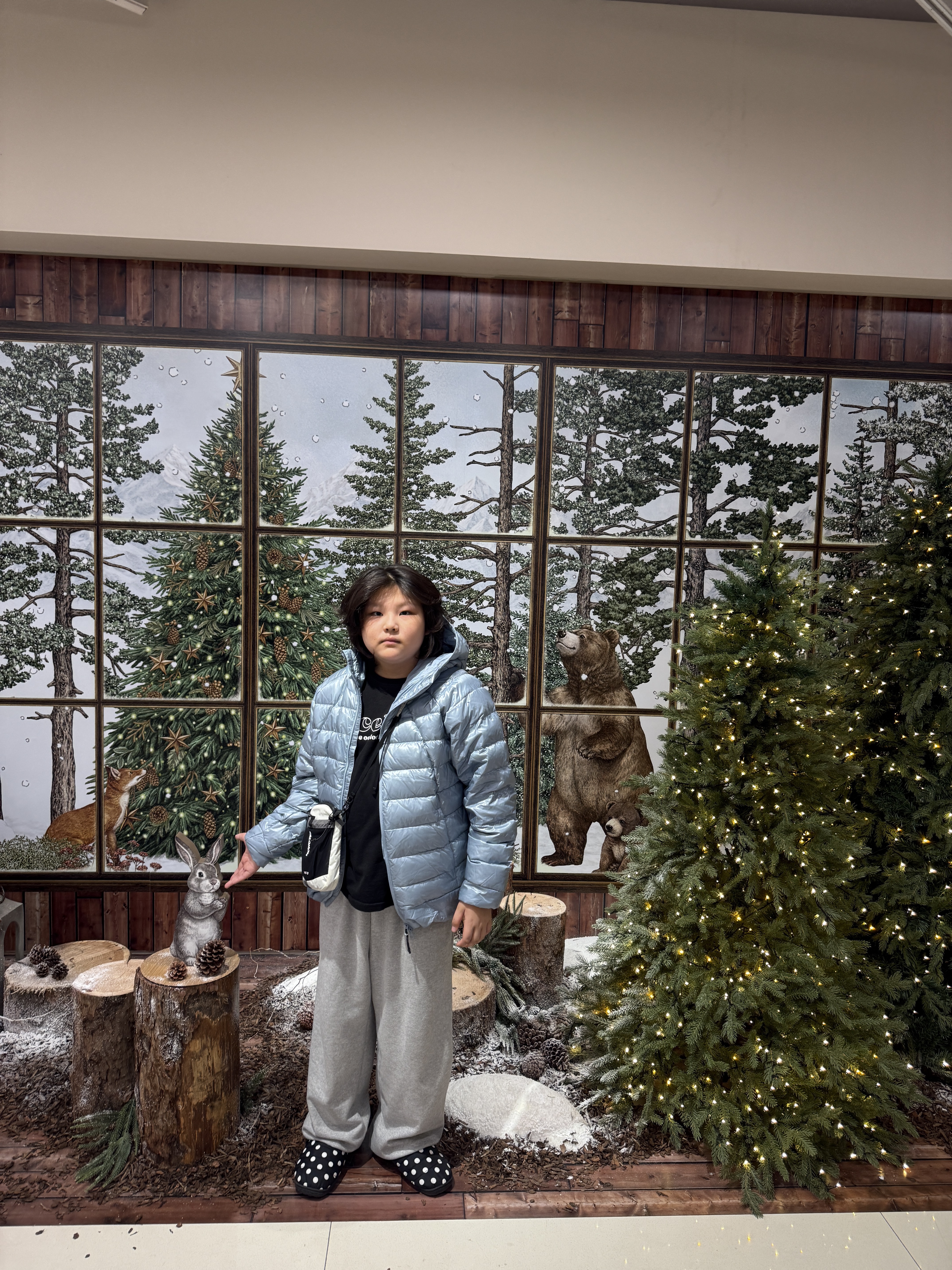 Subu Permanent F-Line Dots, Musinsa Standard Iron Light Down Jacket Light Blue 착용 스타일 - 4