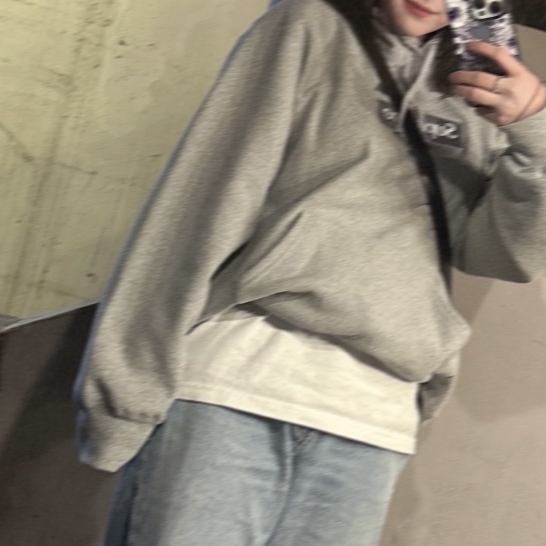 Supreme Box Logo Hooded Sweatshirt Heather Grey - 24FW 착용 스타일 - 2