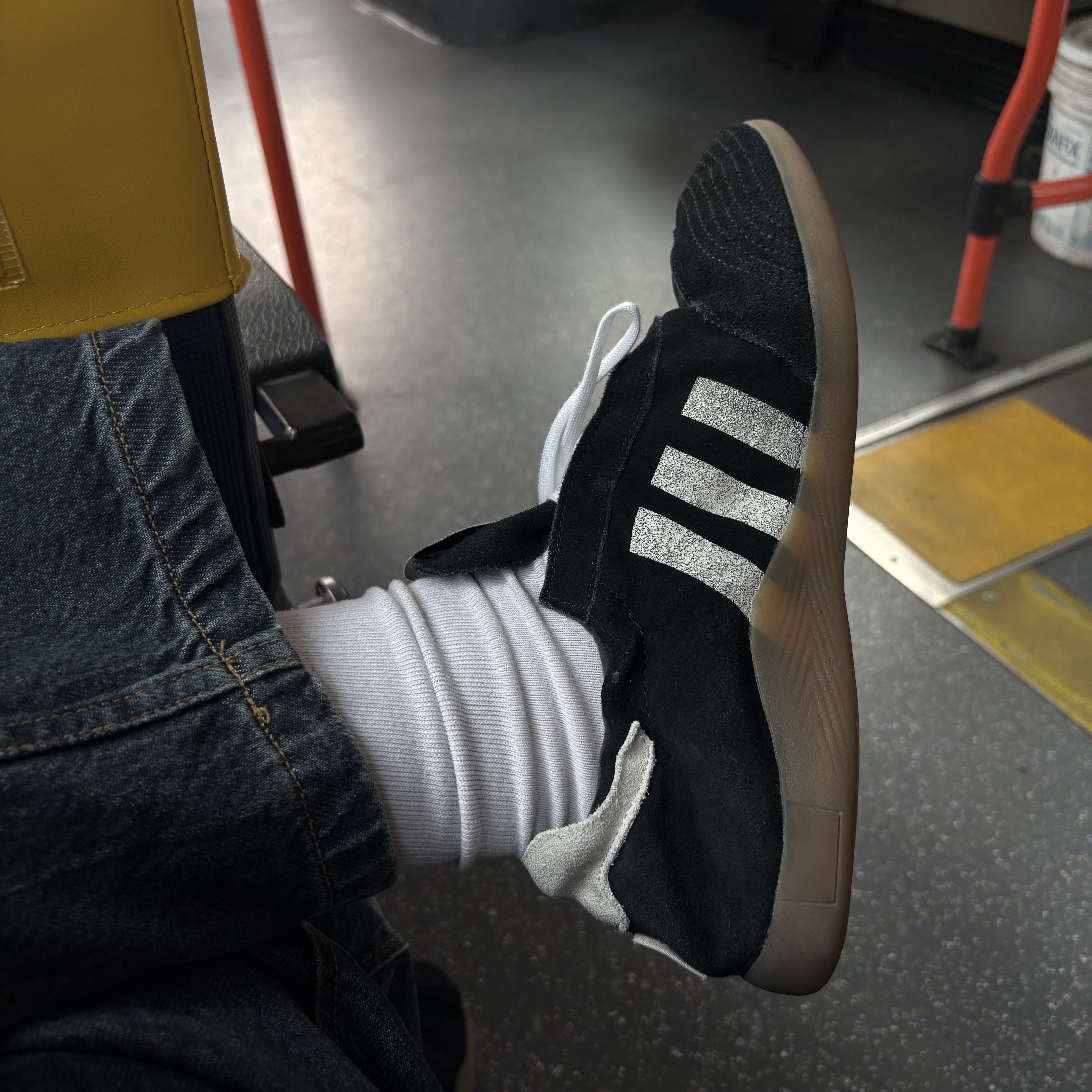 (W) Adidas x Song for the Mute Taekwondo Mei Core Black Cloud White 착용 스타일 - 1