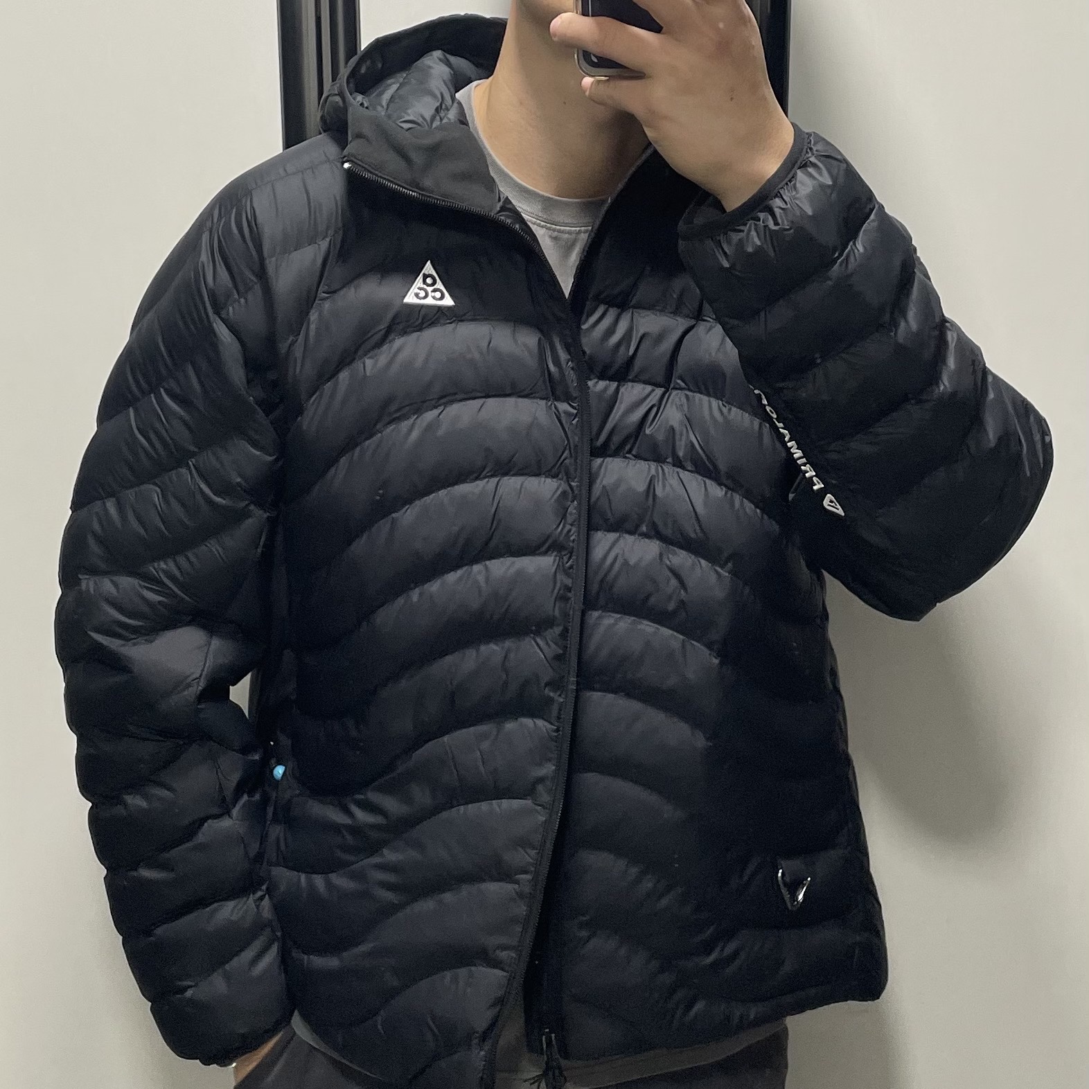 Nike ACG Lava Flow Therma-Fit ADV Jacket Black Summit White - Asia 착용 스타일 - 1