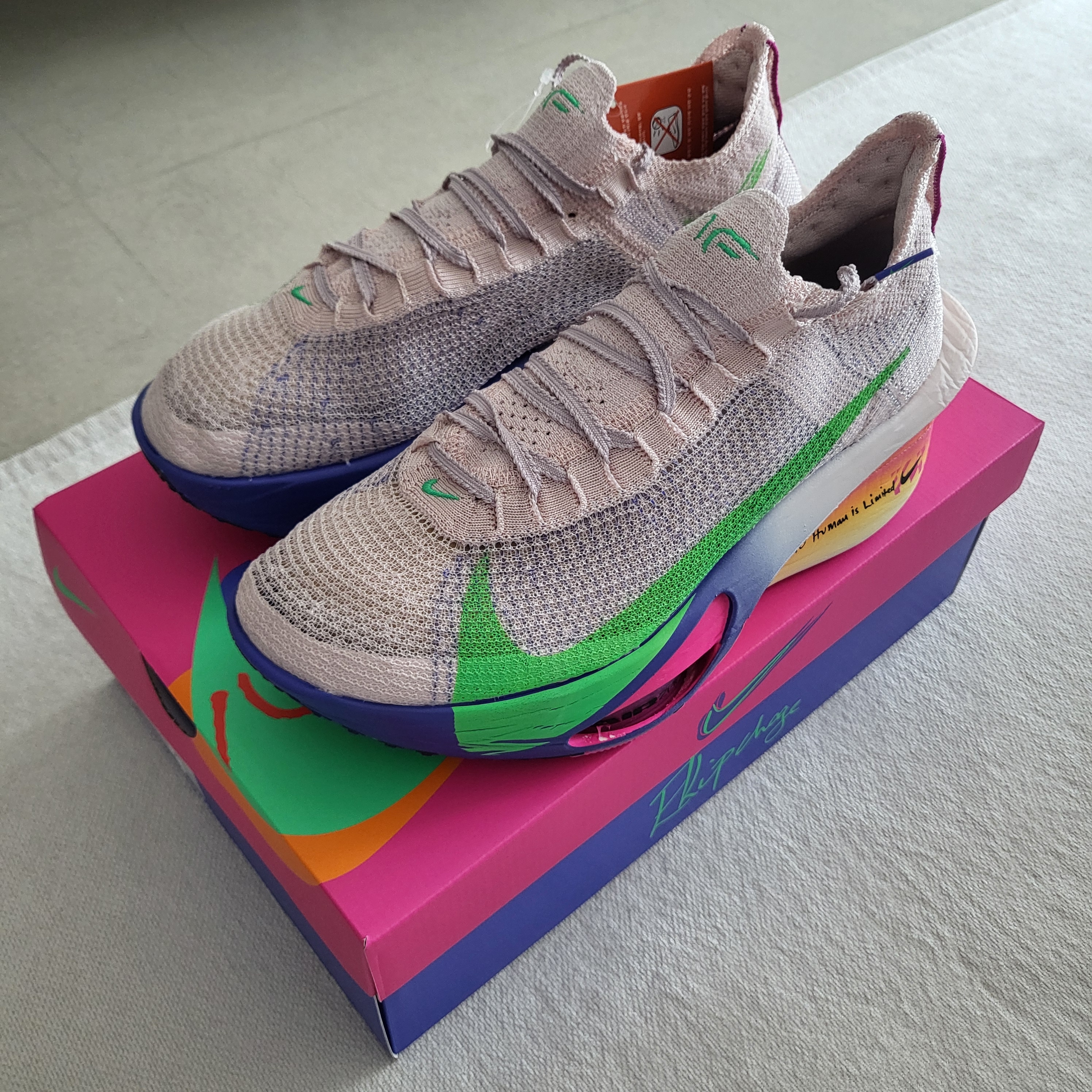 Nike Air Zoom Alphafly Next% 3 Eliud Kipchoge Silt Red Bright Ceramic 착용 스타일 - 1