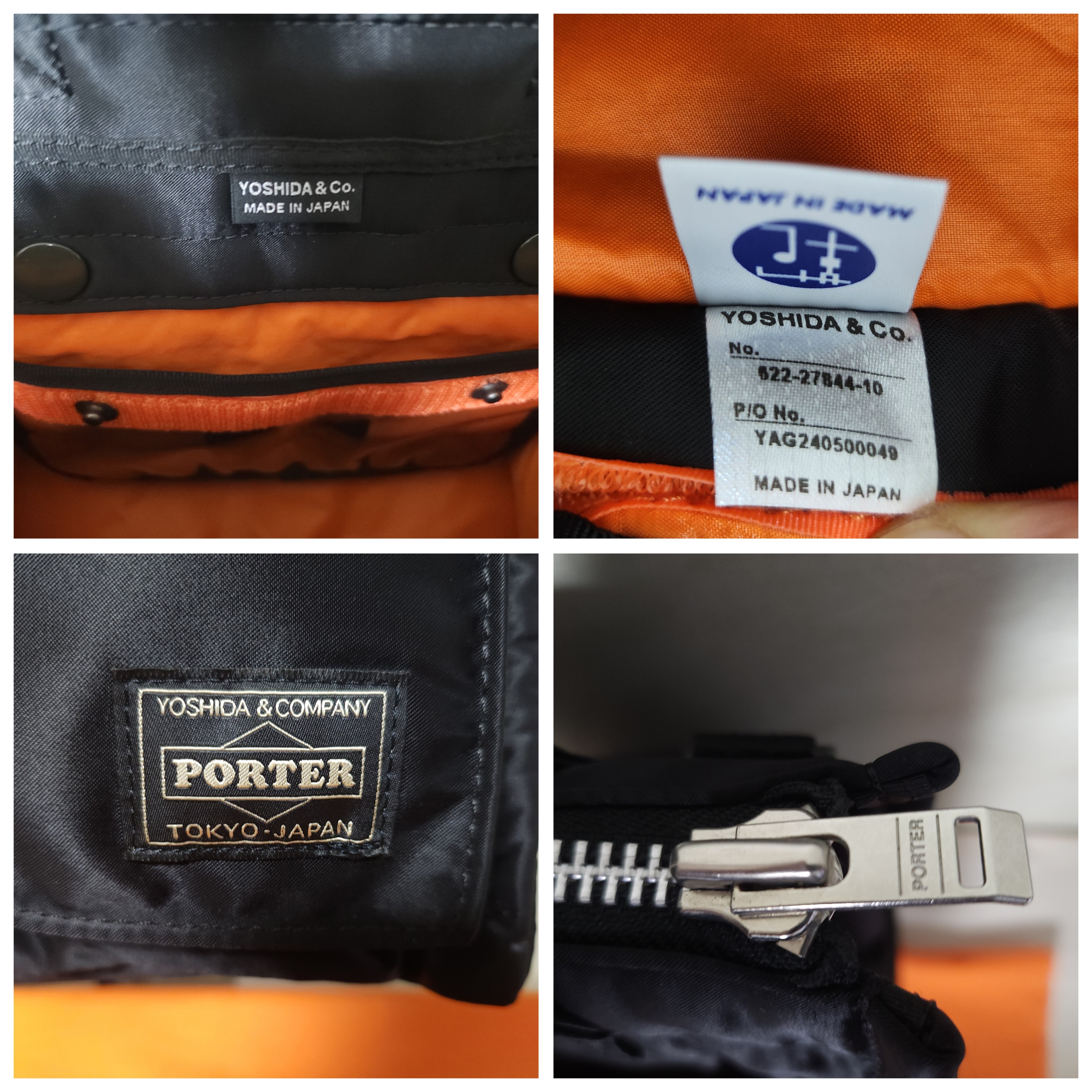 Porter All New Tanker Square Tote Bag Black 착용 스타일 - 8