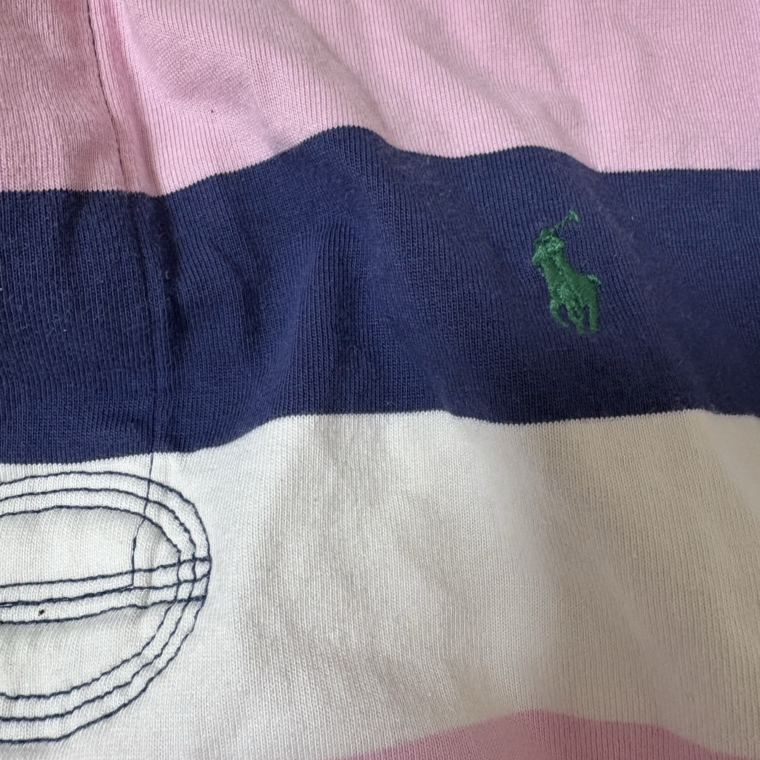 [20% 적립] Polo Ralph Lauren Classic Fit Striped Jersey Rugby Shirt Pink - 25FW 착용 스타일