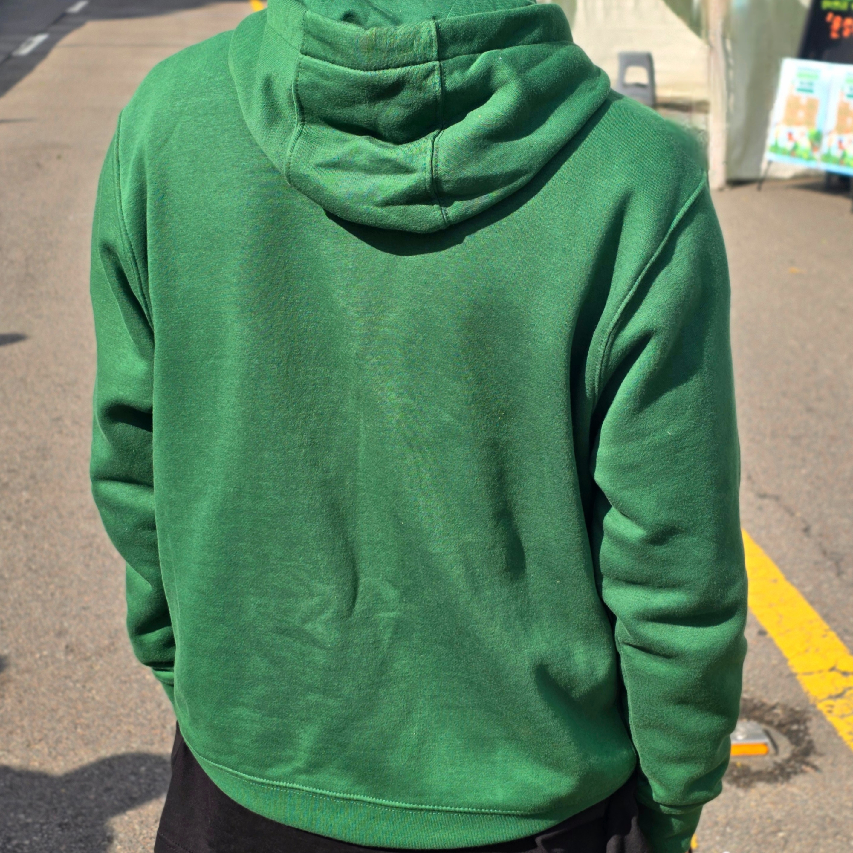 Nike NSW Club Fleece Pullover Hoodie Gorge Green - Asia, Nike NSW Club Fleece Pullover Hoodie Gorge Green - US/EU 착용 스타일 - 2