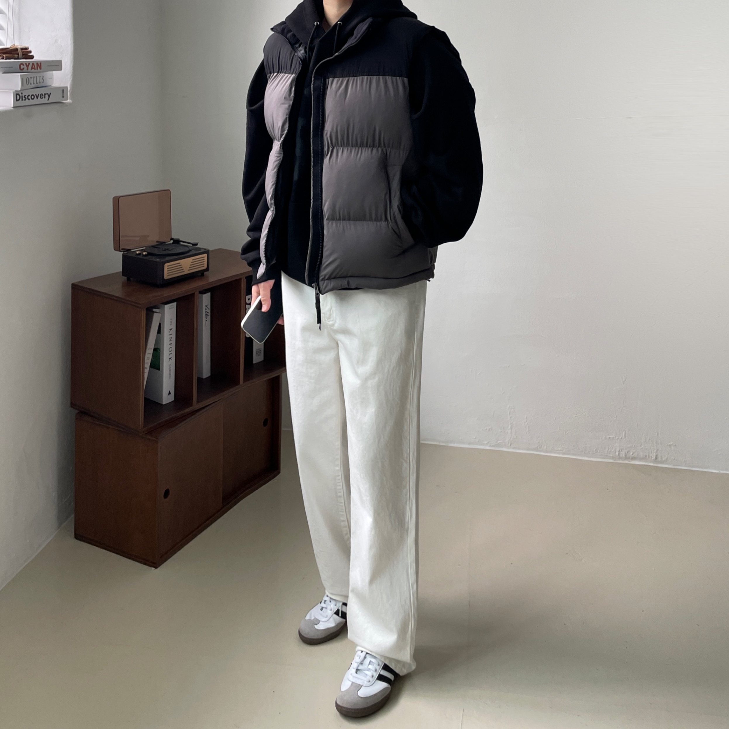 Adidas Samba OG Cloud White 착용 스타일 - 5