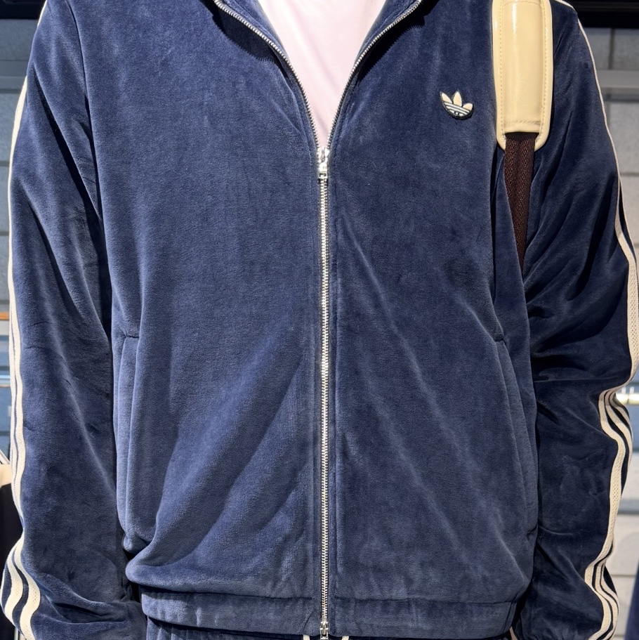 Adidas x Wales Bonner Velour Track Jacket Collegiate Navy - KR Sizing, Adidas x Wales Bonner Velour Track Pants Collegiate Navy - KR Sizing 착용 스타일 - 1