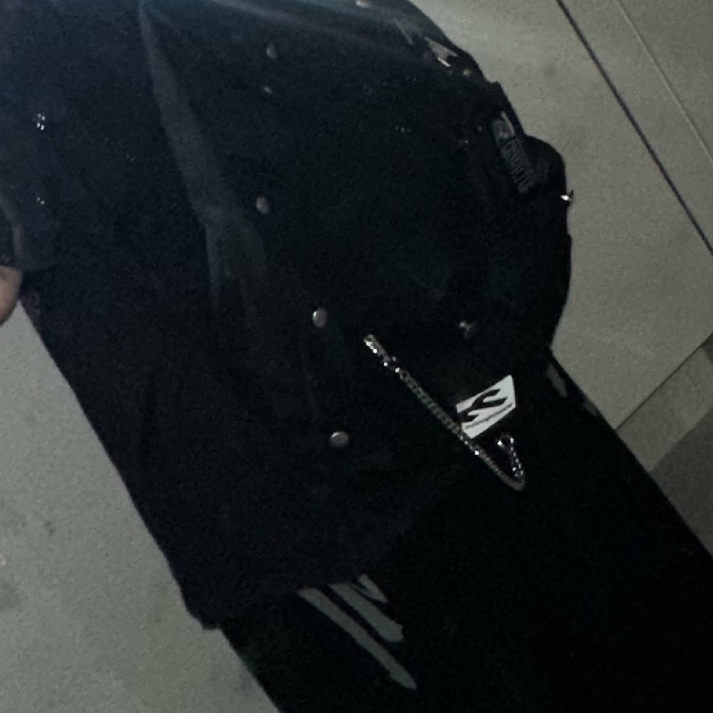 NOMANUAL Raw Vision Denim Pants Washed Black 착용 스타일