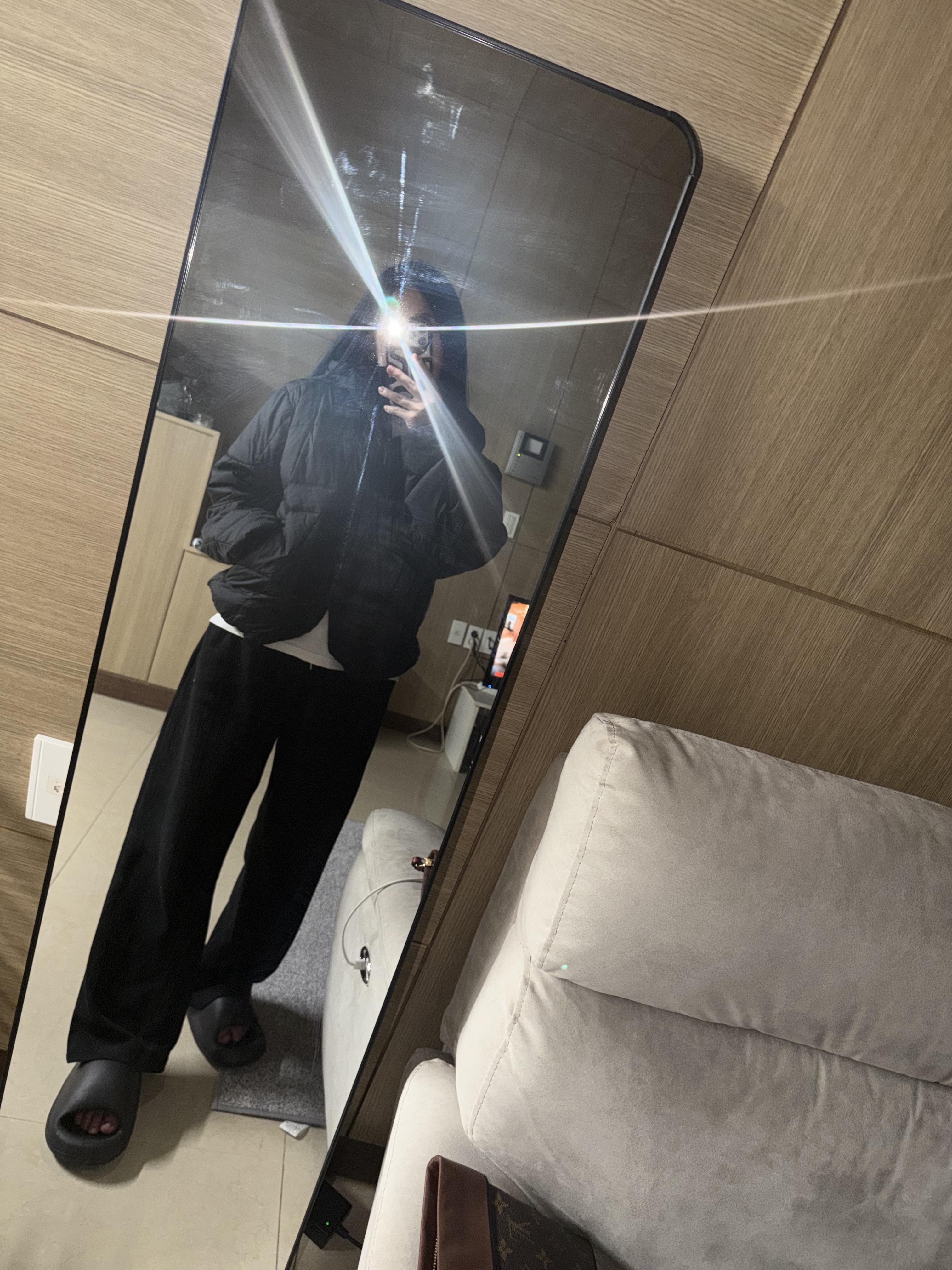 The North Face Wave LT On Jacket Black -25FW 착용 스타일 - 1