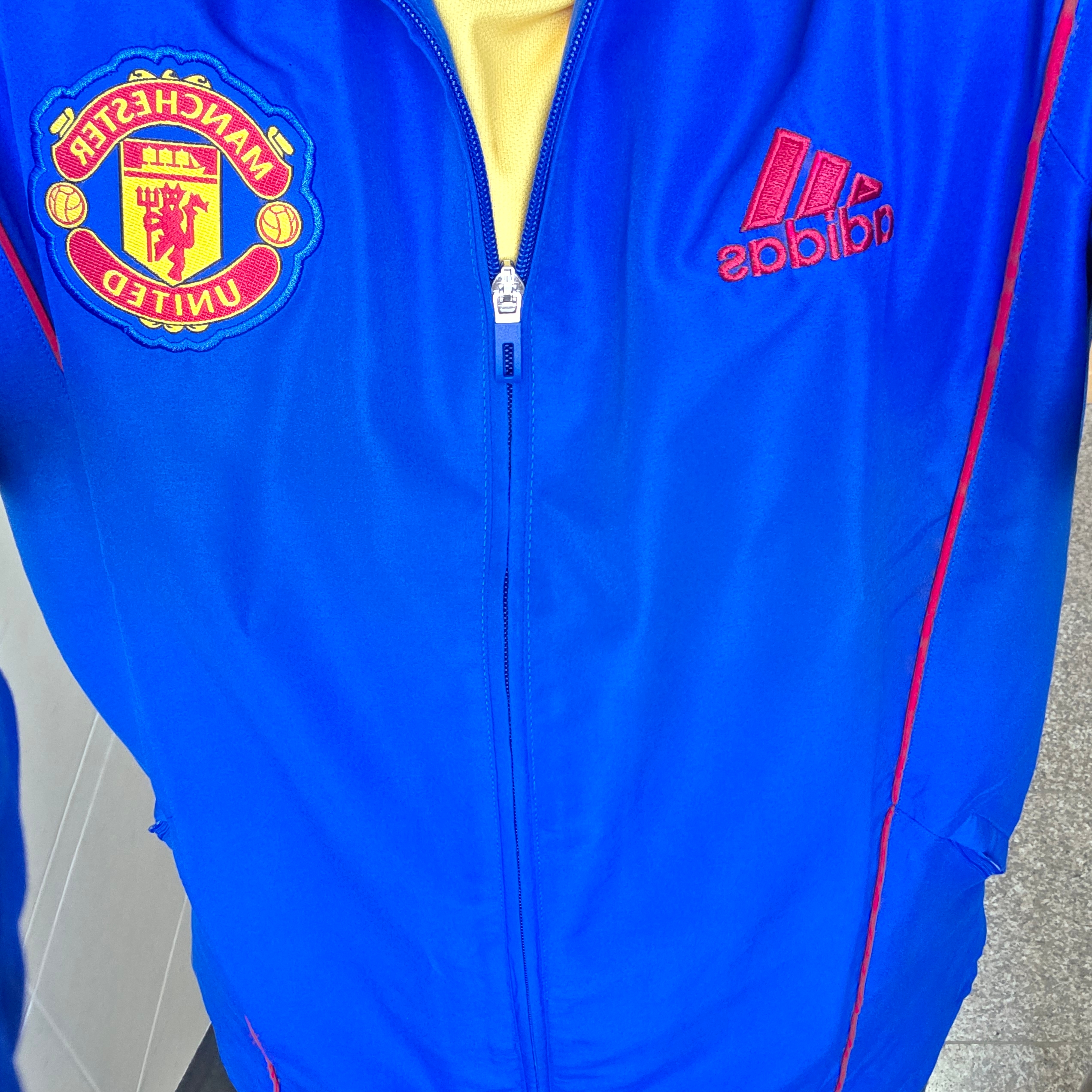 Adidas Manchester United UBP Track Top Blue - KR Sizing 착용 스타일