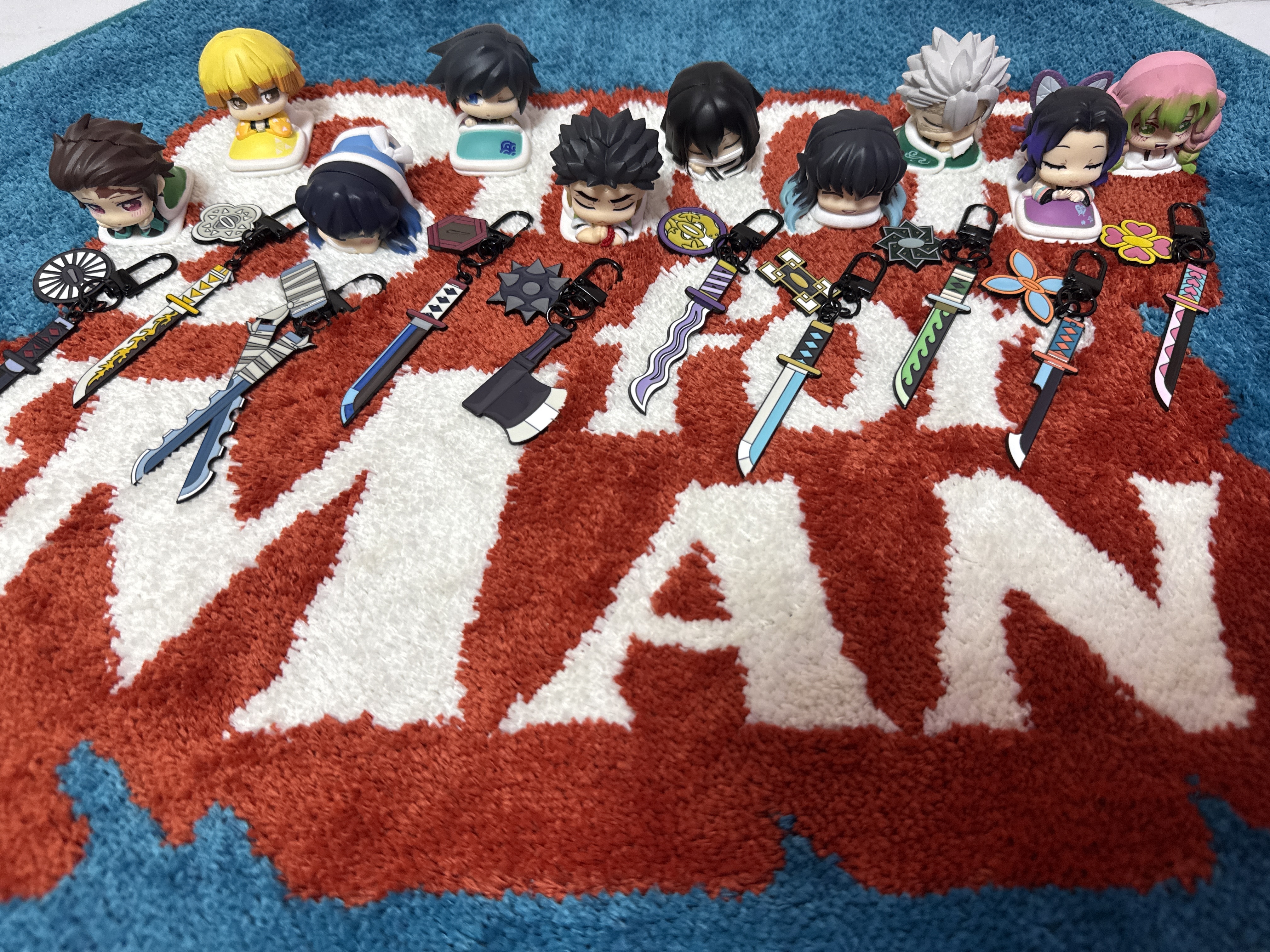 Demon Slayer Kimetsu No Yaiba Nichirin Sword Keyring Kamado Tanjiro, Demon Slayer Kimetsu No Yaiba Nichirin Sword Keyring Agatsuma Zenitsu 착용 스타일 - 3