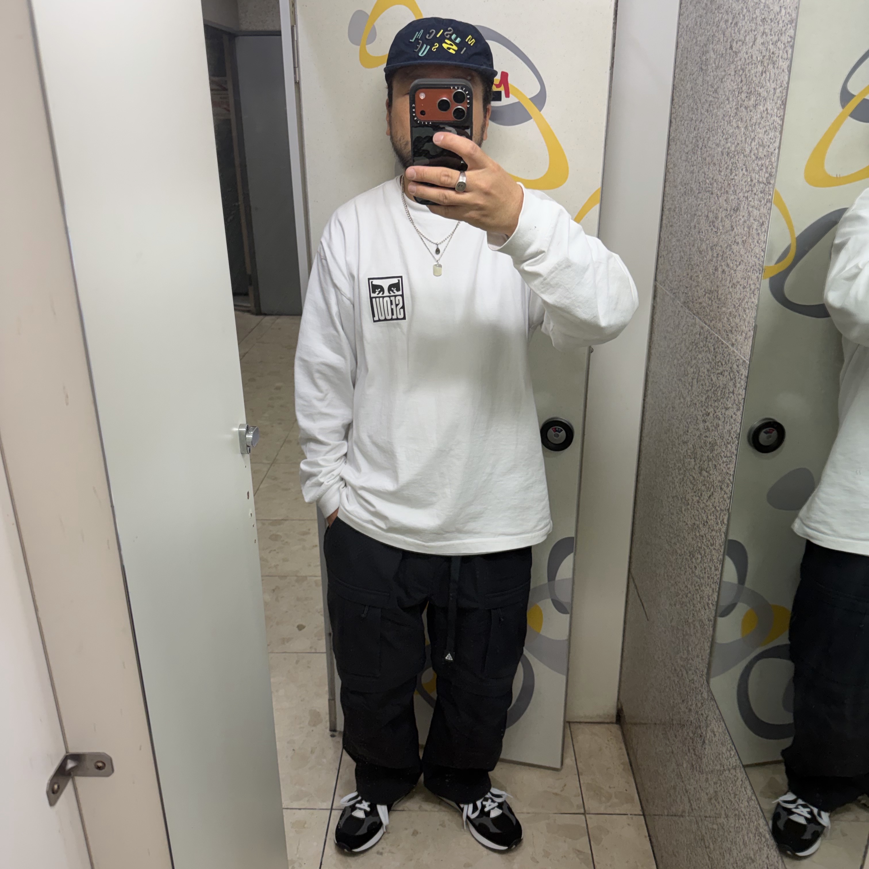 Nike ACG Smith Summit Cargo Pants Black Anthracite - Asia 착용 스타일