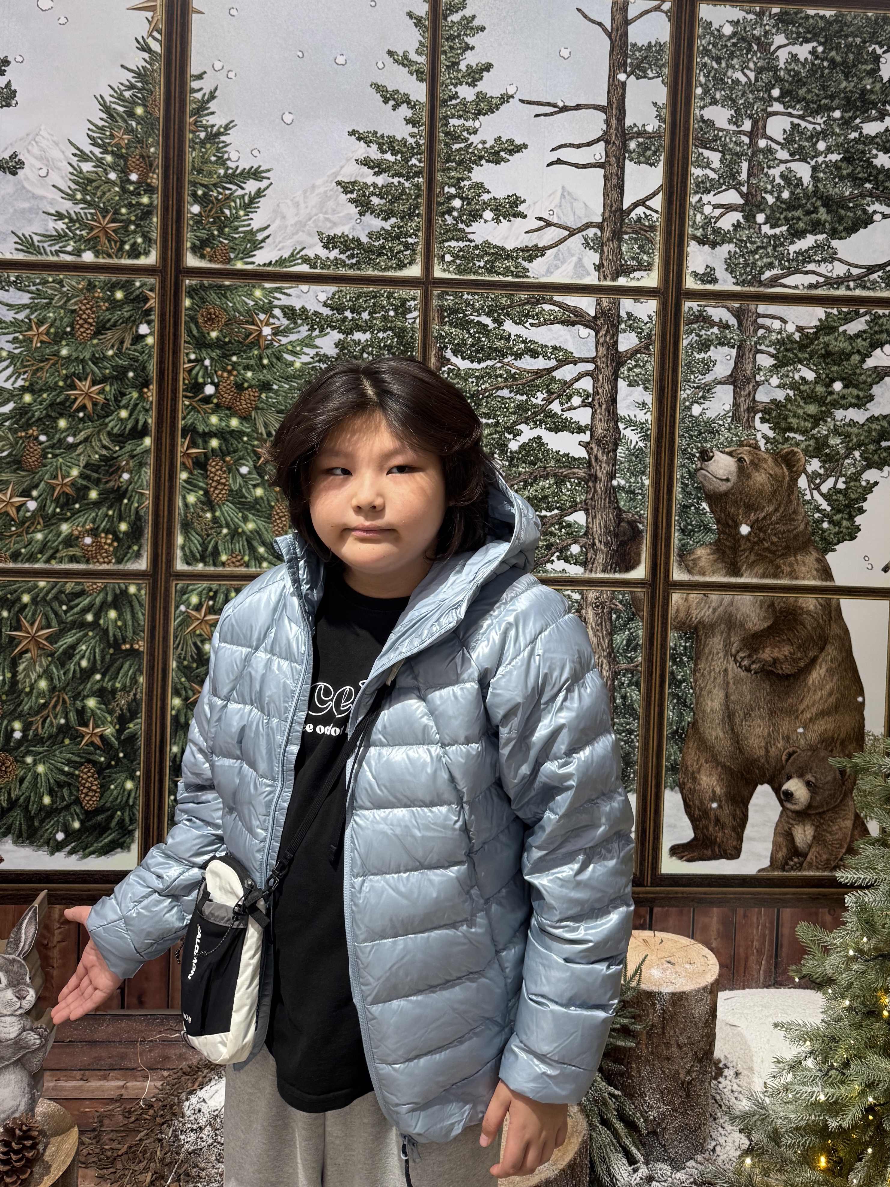 Subu Permanent F-Line Dots, Musinsa Standard Iron Light Down Jacket Light Blue 착용 스타일 - 5