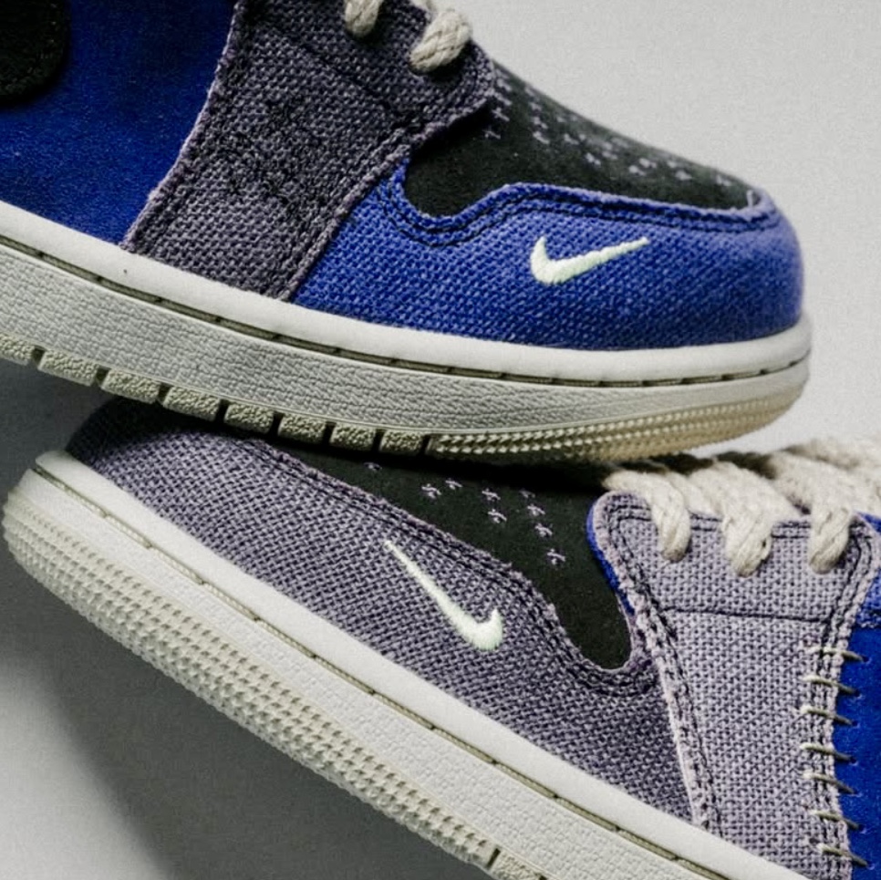 Jordan 1 x Zion Williamson Retro Low OG Regency Purple and Dark Raisin 착용 스타일 - 2