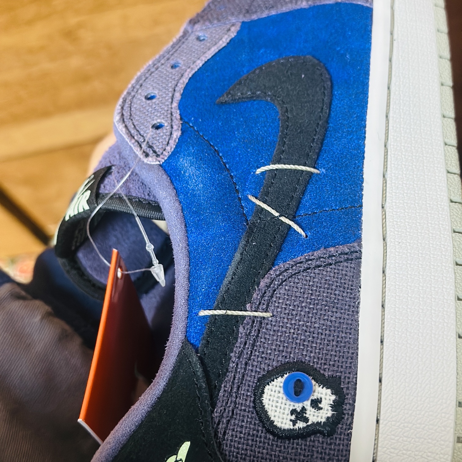 Jordan 1 x Zion Williamson Retro Low OG Regency Purple and Dark Raisin 착용 스타일 - 2