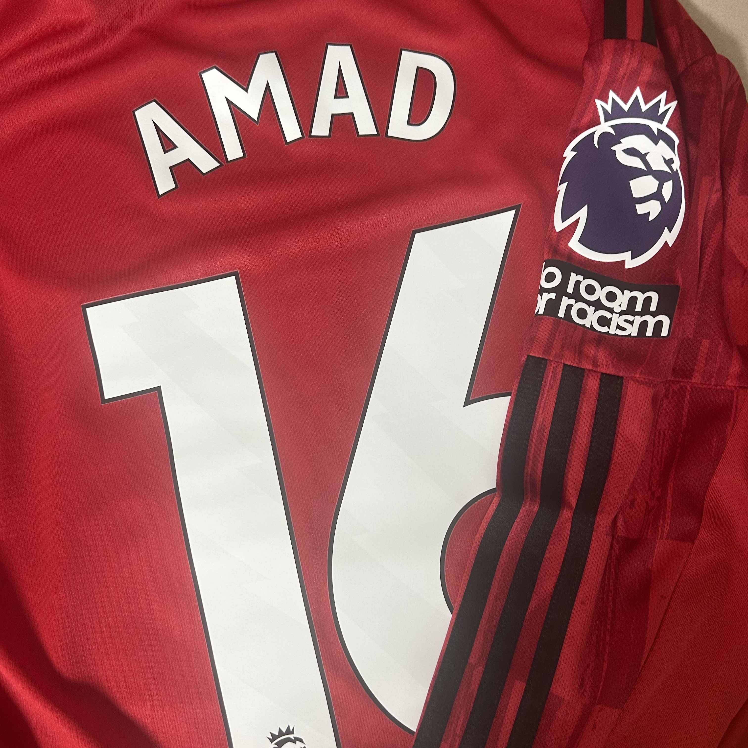 Adidas Manchester United 2025/26 Home Long Sleeve Home Jersey Mufc Red - KR Sizing (Non Marking Ver.) 착용 스타일 - 1