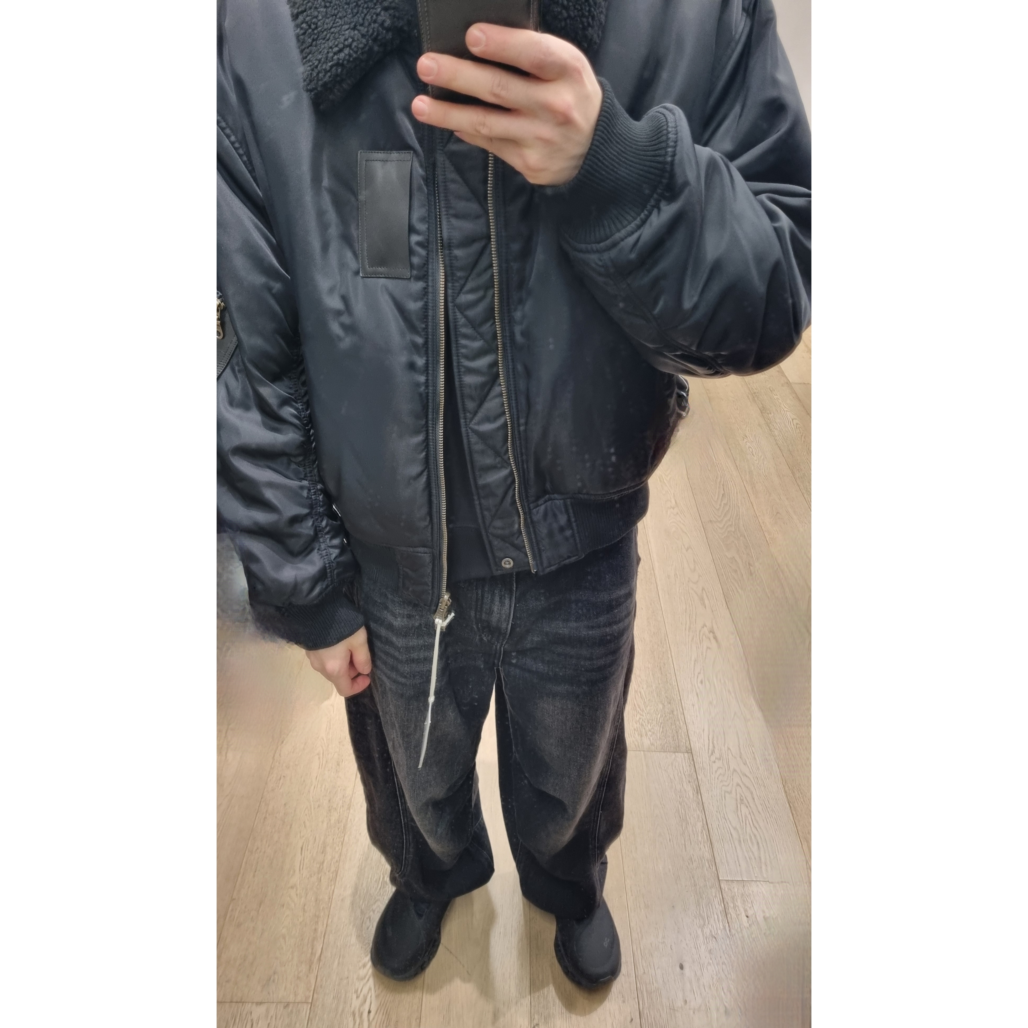 On Running x Post Archive Faction (Paf) Cloudmonster 2 Black Magnet 착용 스타일 - 1