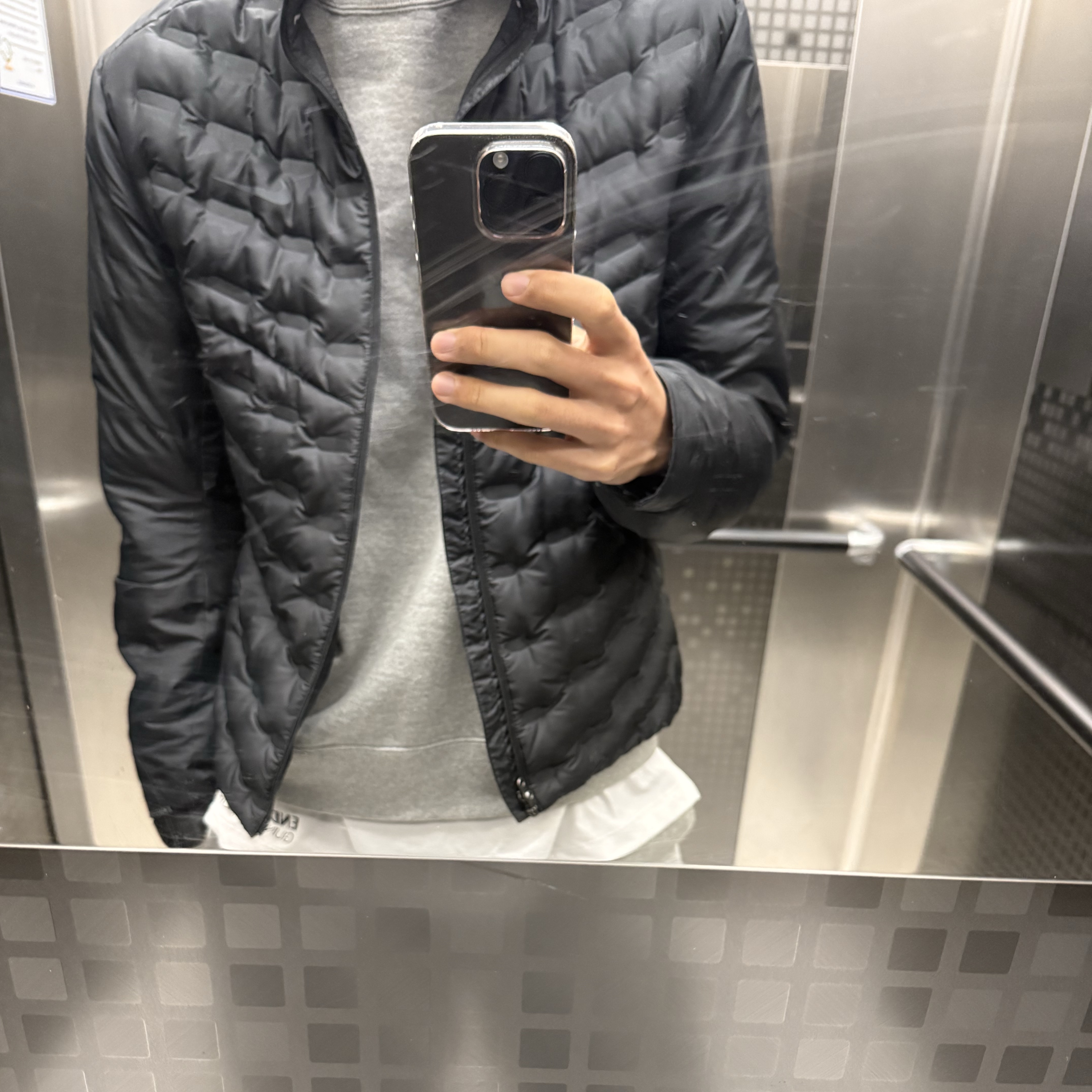 Nike Therma-Fit ADV Aeroloft Repel Down Running Jacket Black - Asia 착용 스타일