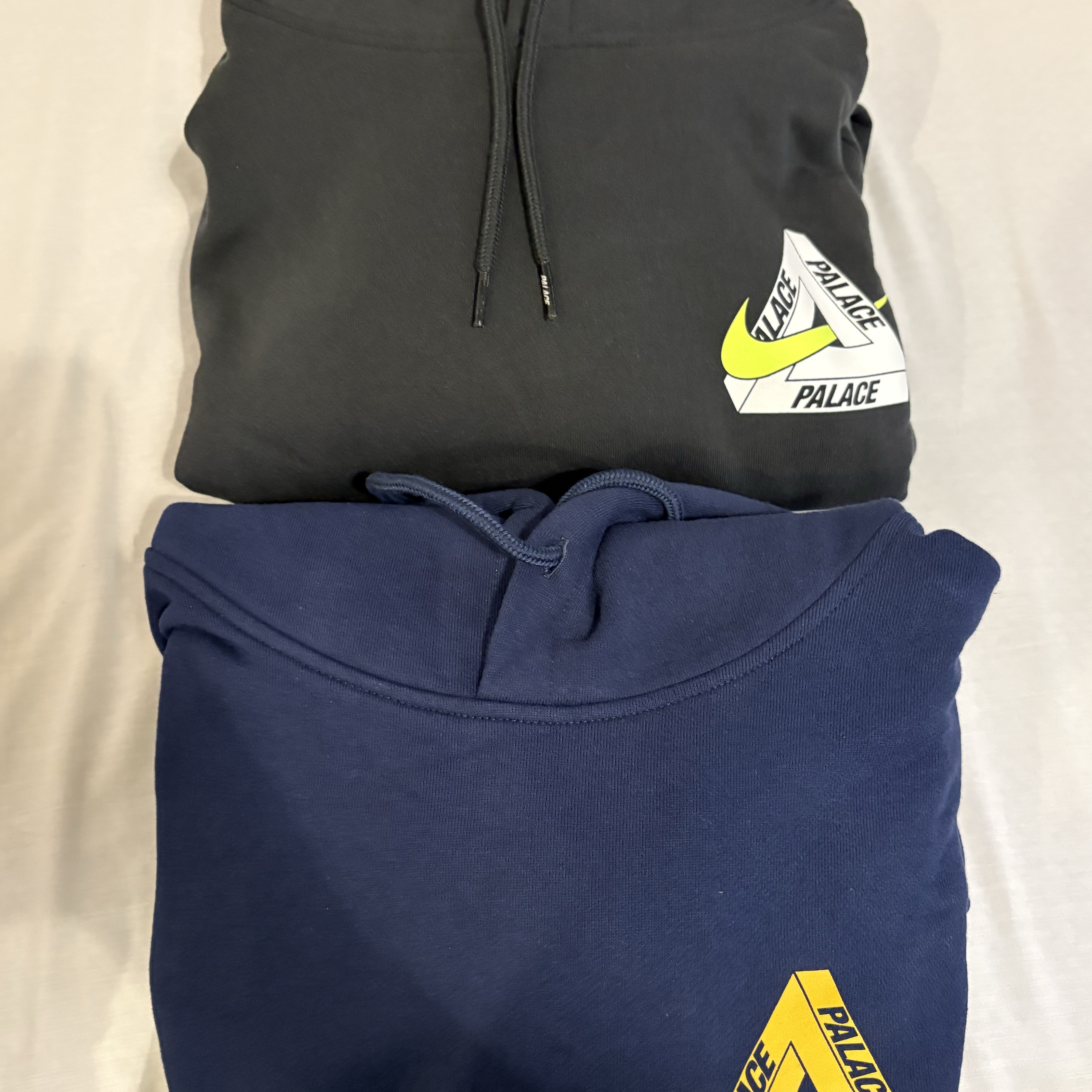 Palace x Nike Tri Swoosh Hood Black - 25FW, Palace Tri-Ferg Hood Navy - 25FW 착용 스타일