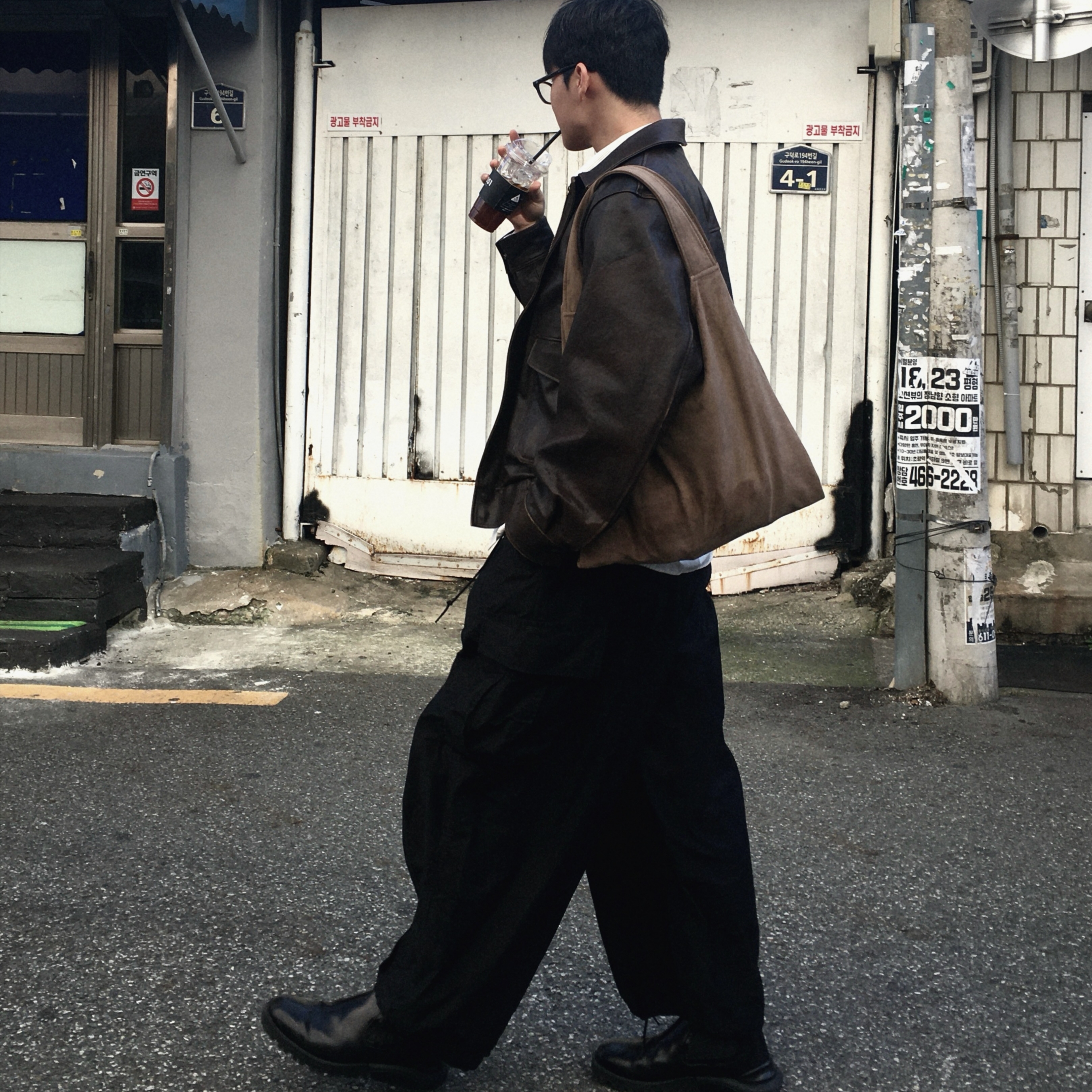 Needles H.D. BDU Pants Black 착용 스타일