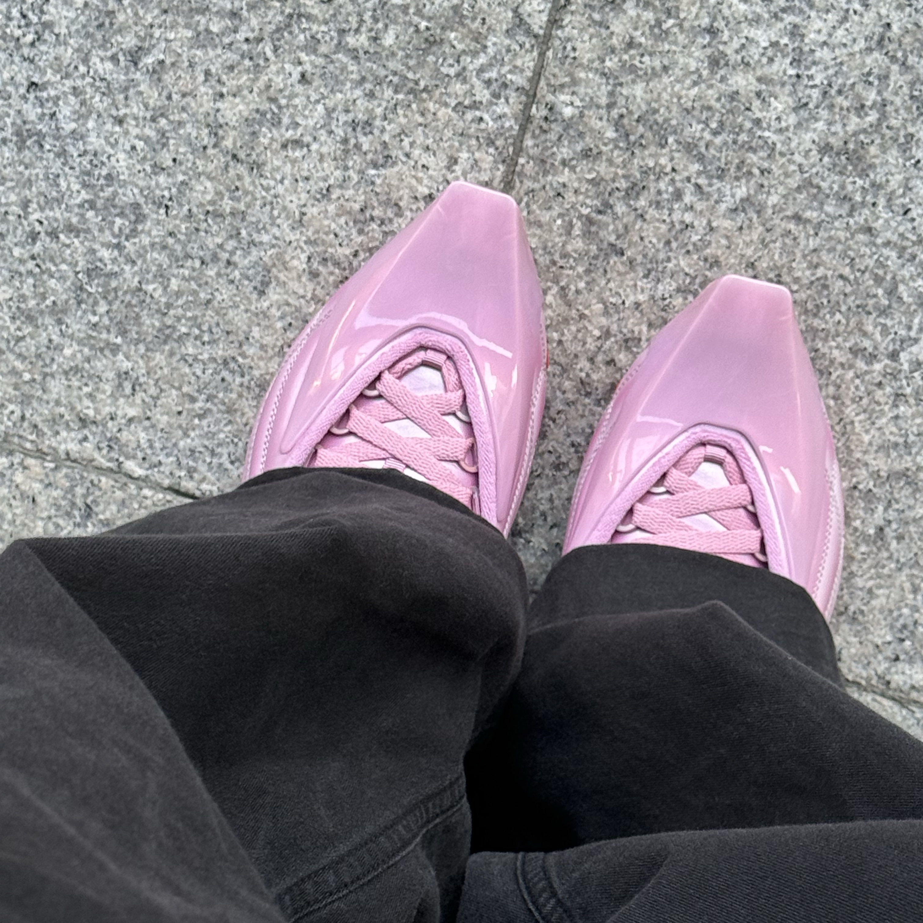 (W) Nike x Knwls Air Max Muse Elemental Pink, (W) Nike x Knwls Air Max Muse Beige Chalk 착용 스타일 - 2