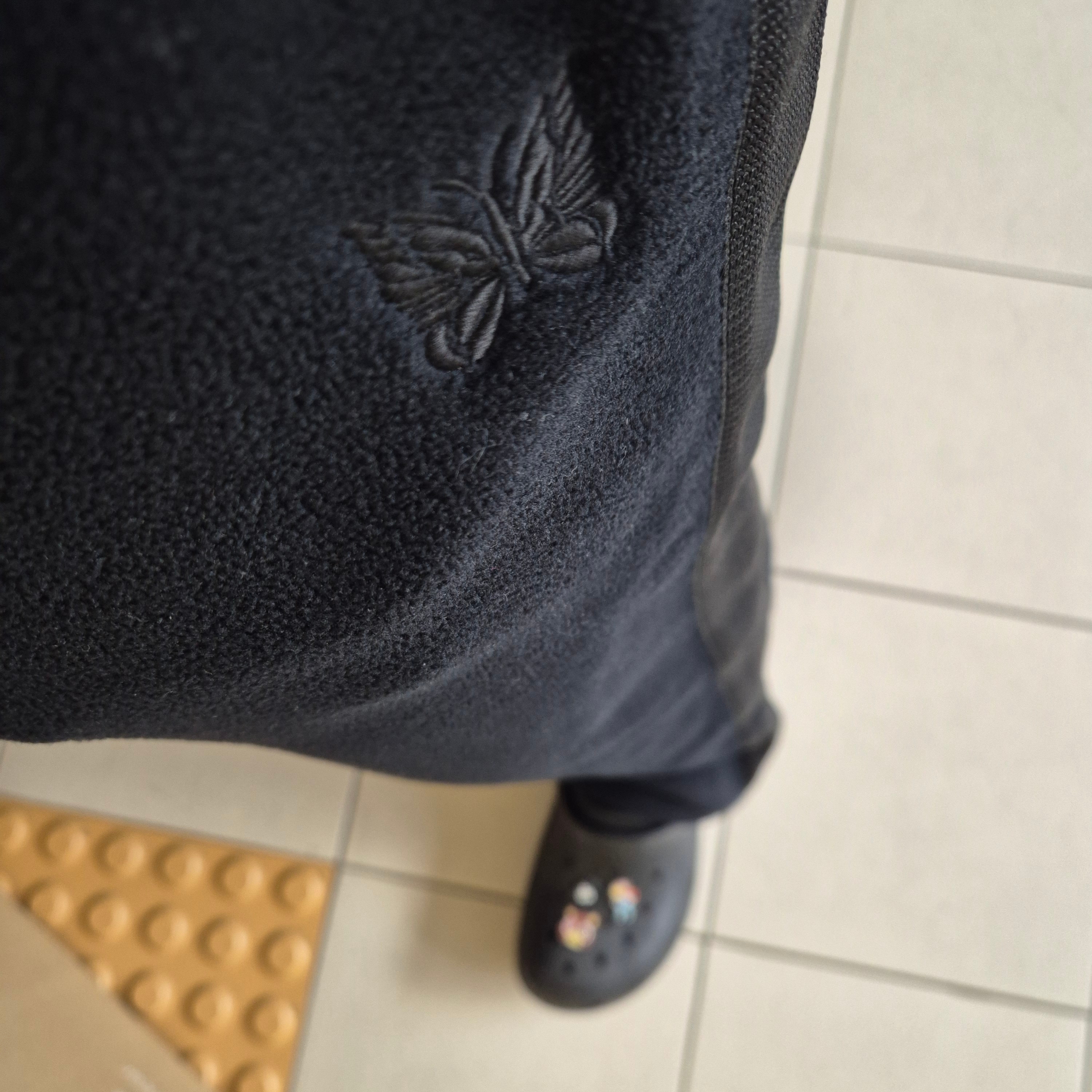 Uniqlo x Needles Fleece Wide Pants Black - KR 착용 스타일