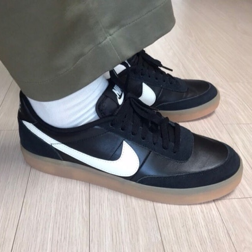 Nike Killshot 2 Leather Black Sail Gum 착용 스타일