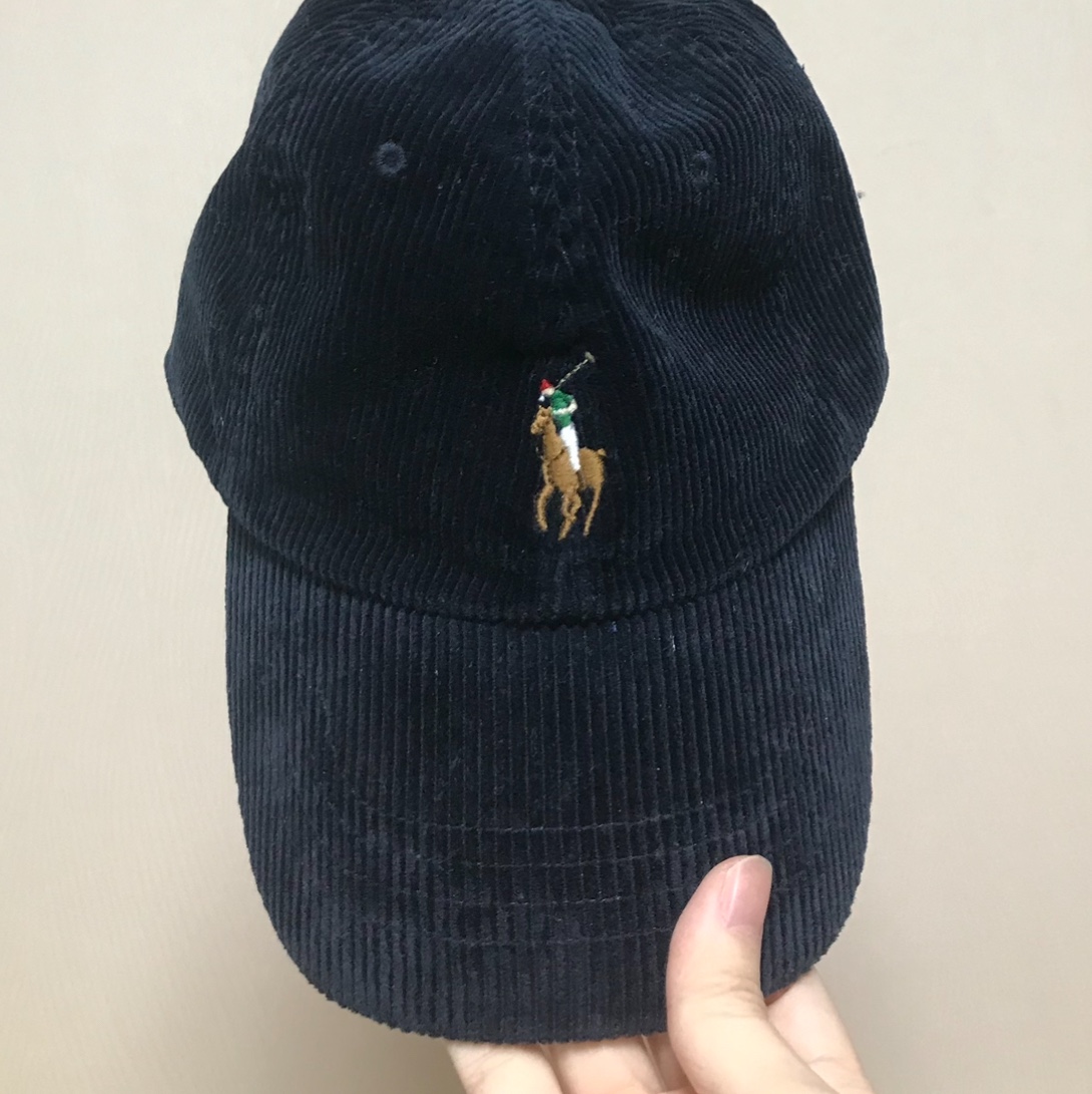 [20% 적립] Polo Ralph Lauren Ralph Logo Corduroy Ball Cap Hunter Navy - 25FW 착용 스타일