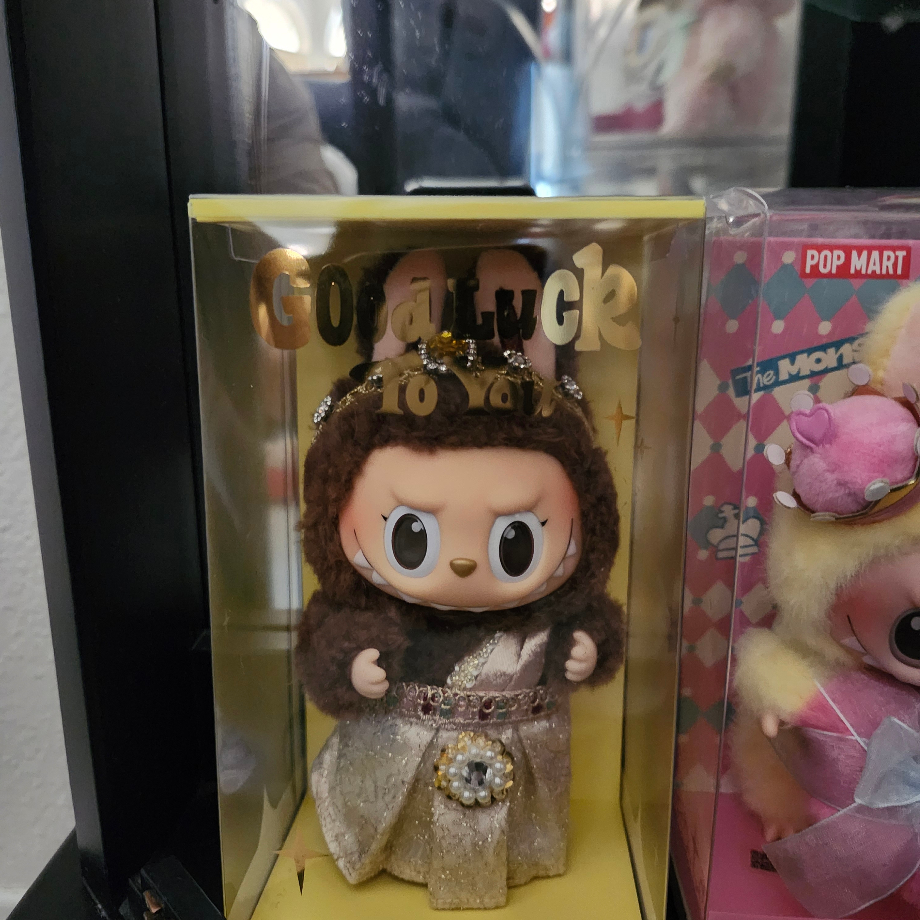 Pop Mart Labubu Good Luck To You Vinyl Plush Doll Pendant 착용 스타일