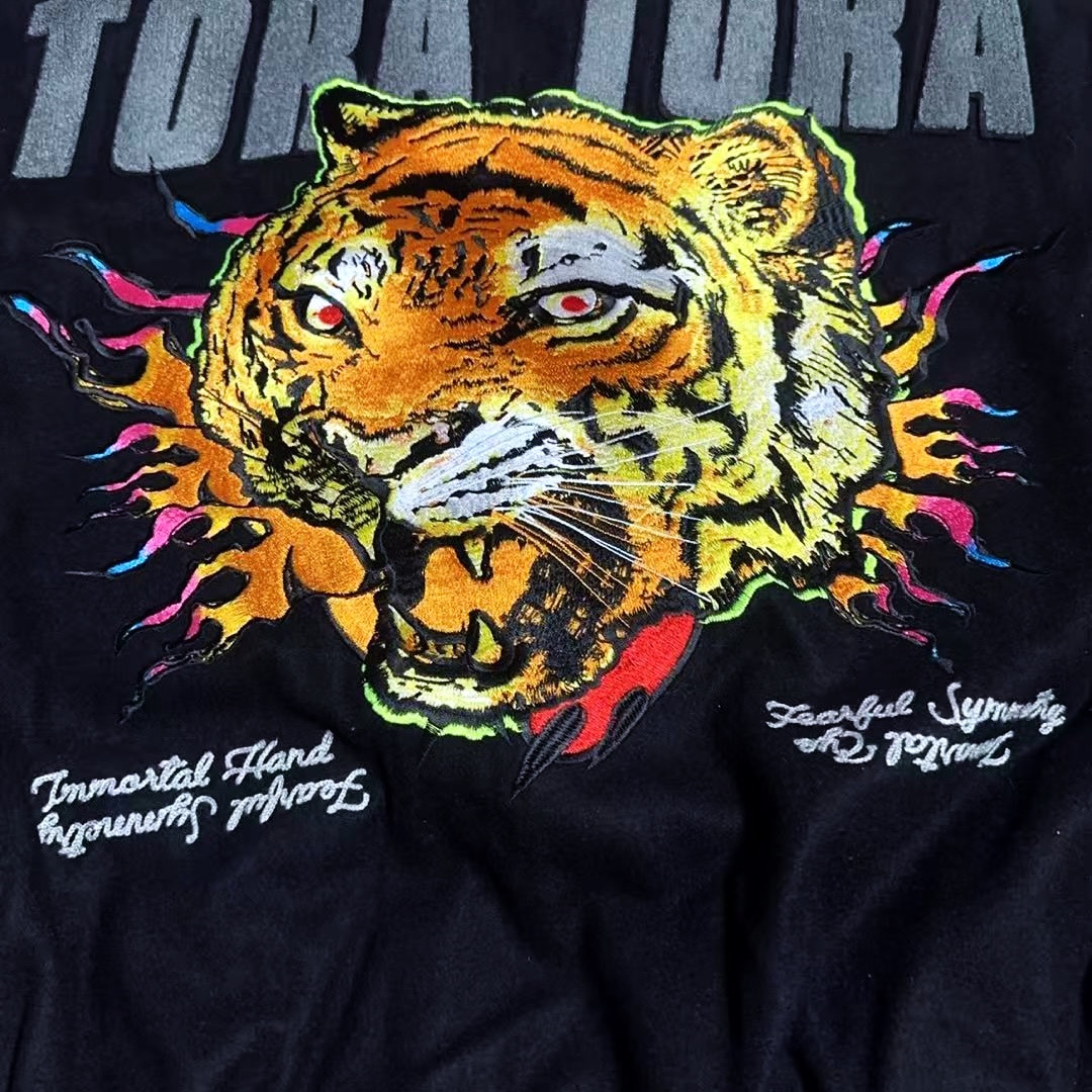 Palace Tora Tora Varsity Jacket Black - 25SS 착용 스타일