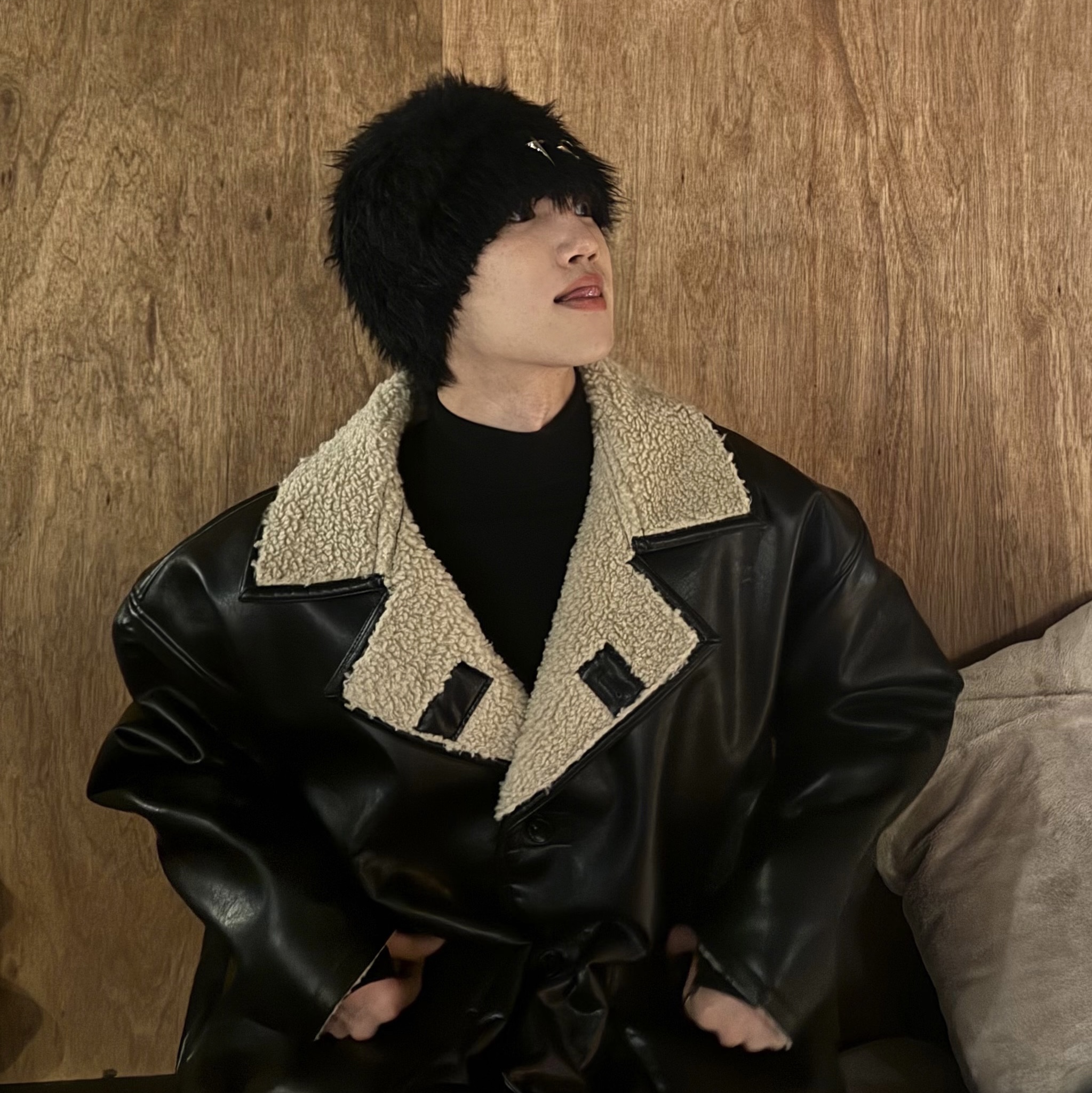 Thug Club Chimera Beanie Black 착용 스타일