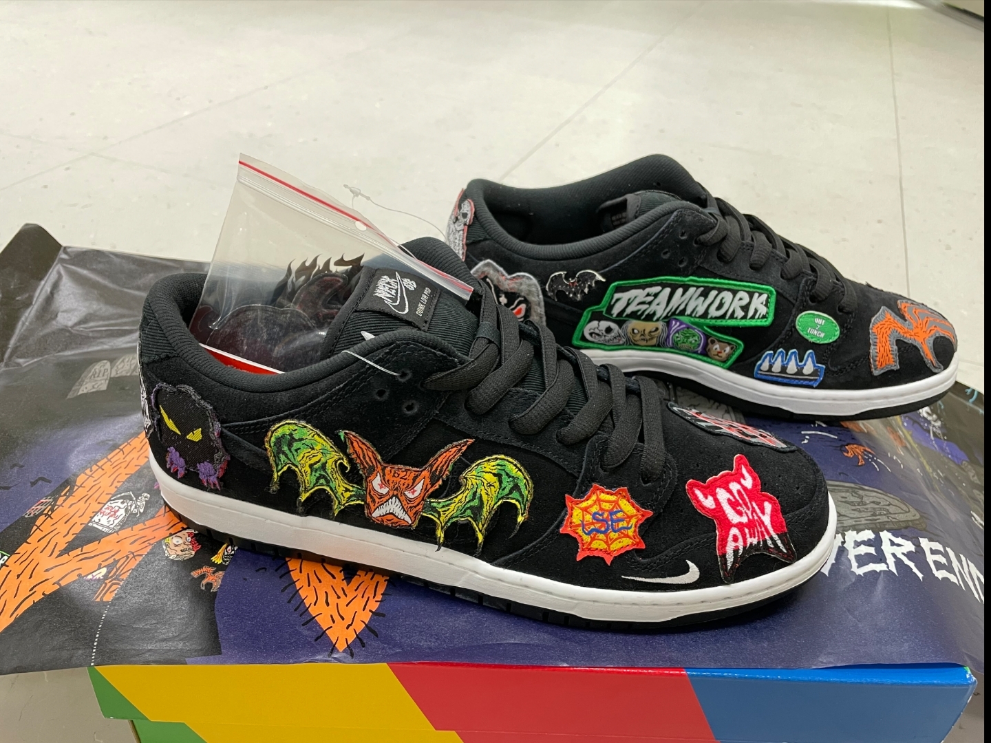 Nike x Neckface SB Dunk Low Pro Black 착용 스타일