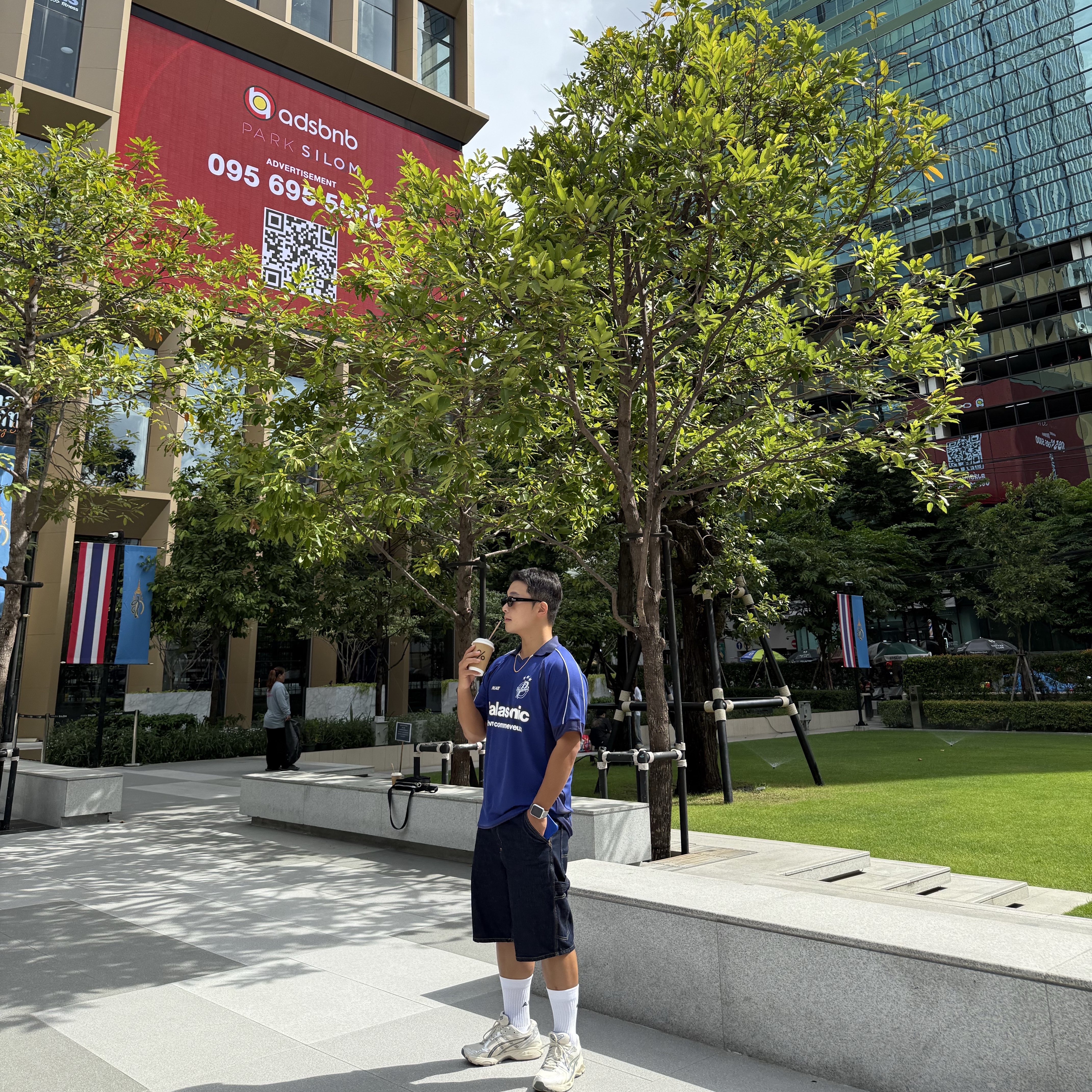 Palace Palais Pro Team Jersey Blue Berry - 25SS 착용 스타일 - 1