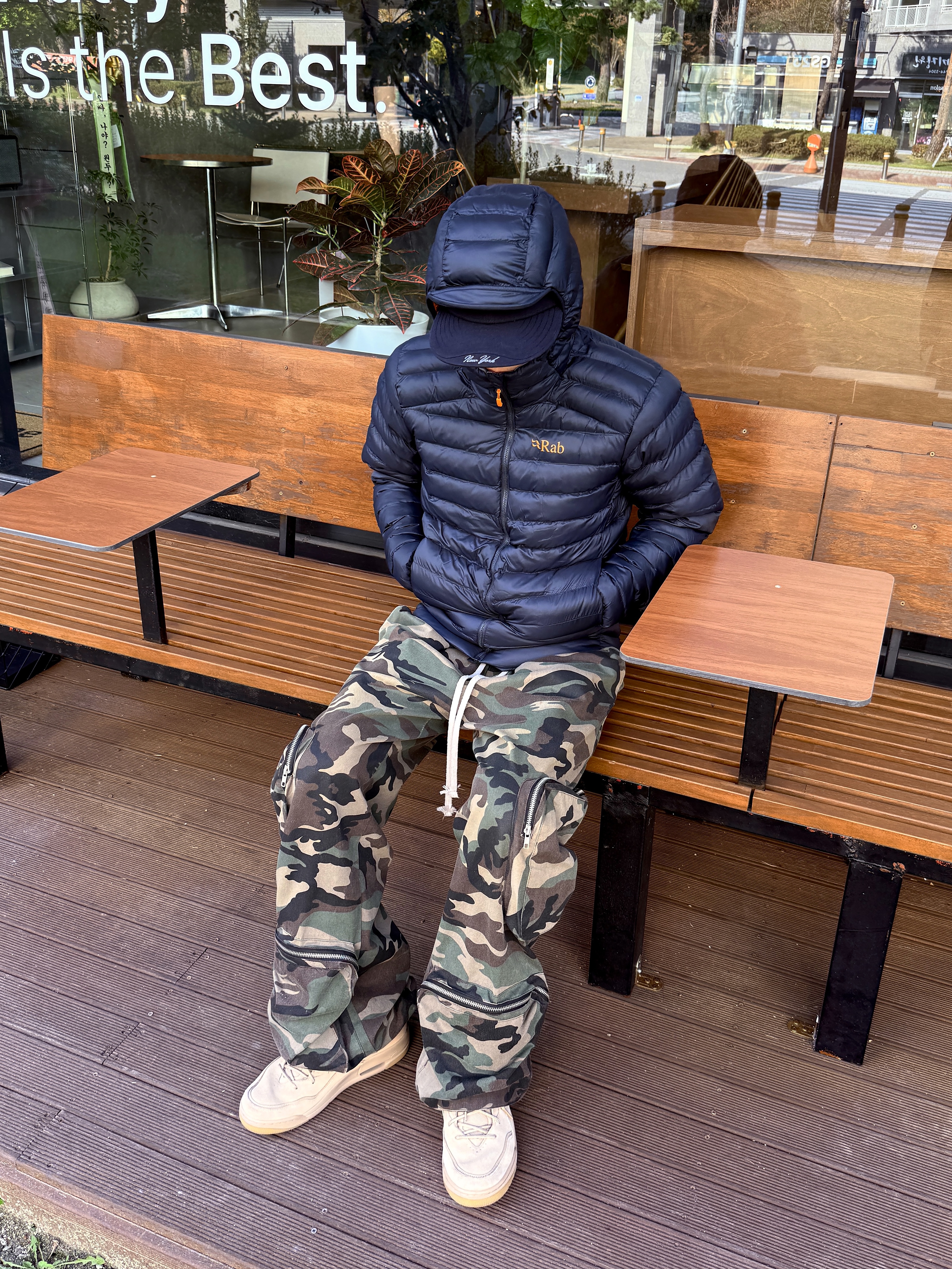 Rab Cirrus Alpine Insulated Jacket Beluga 착용 스타일