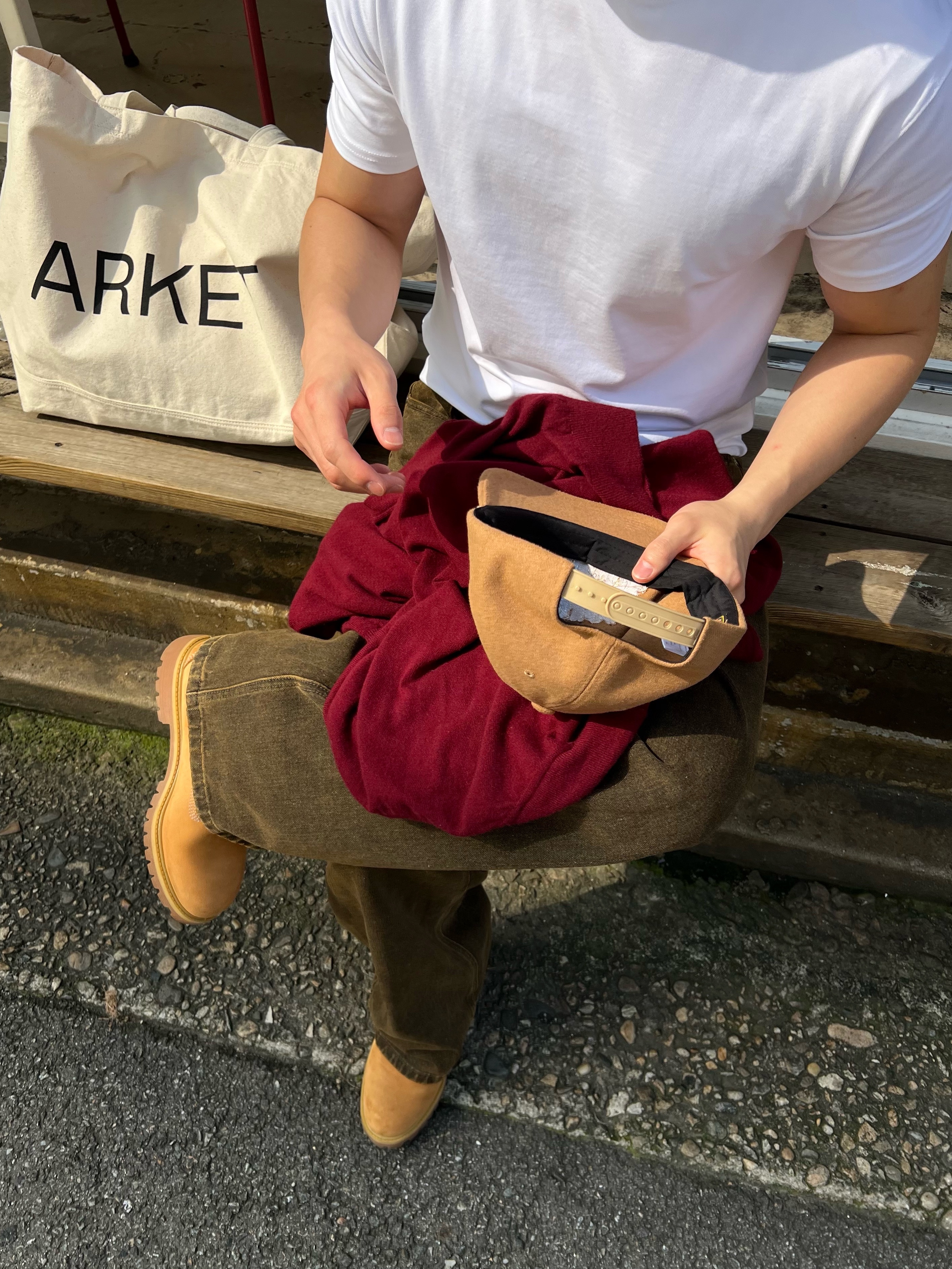 Timberland Premium 6 inch Waterproof Boot Wheat Nubuck - Wide, Ogarp Signature Concho Keychain Ver.2 착용 스타일 - 5