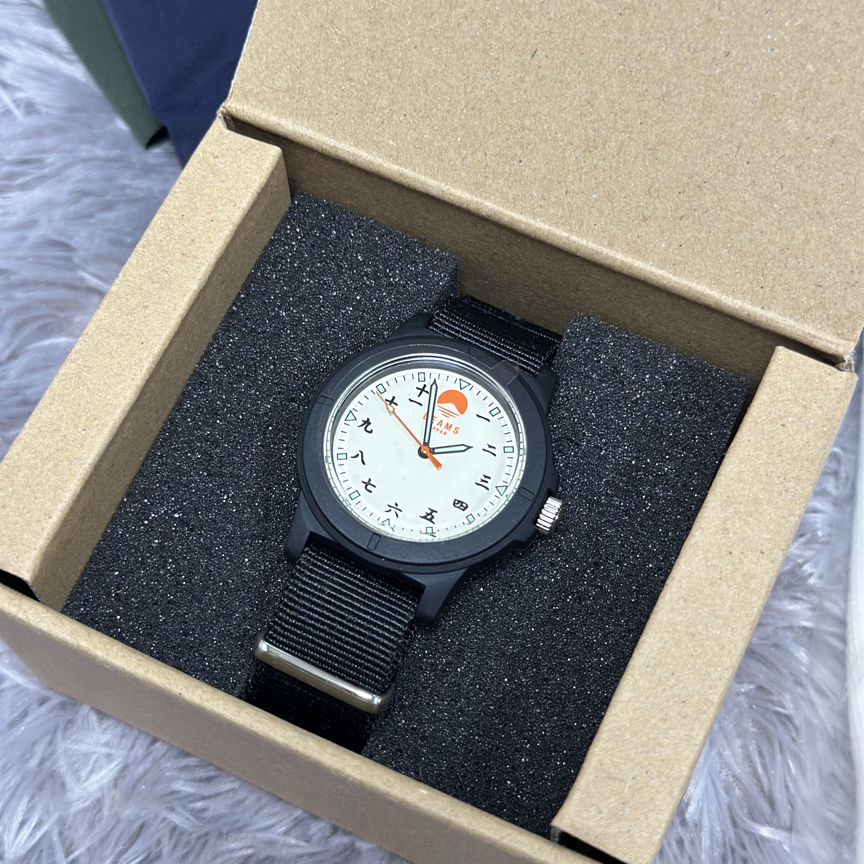 Beams Original Chinese Numerals Watch Black 착용 스타일