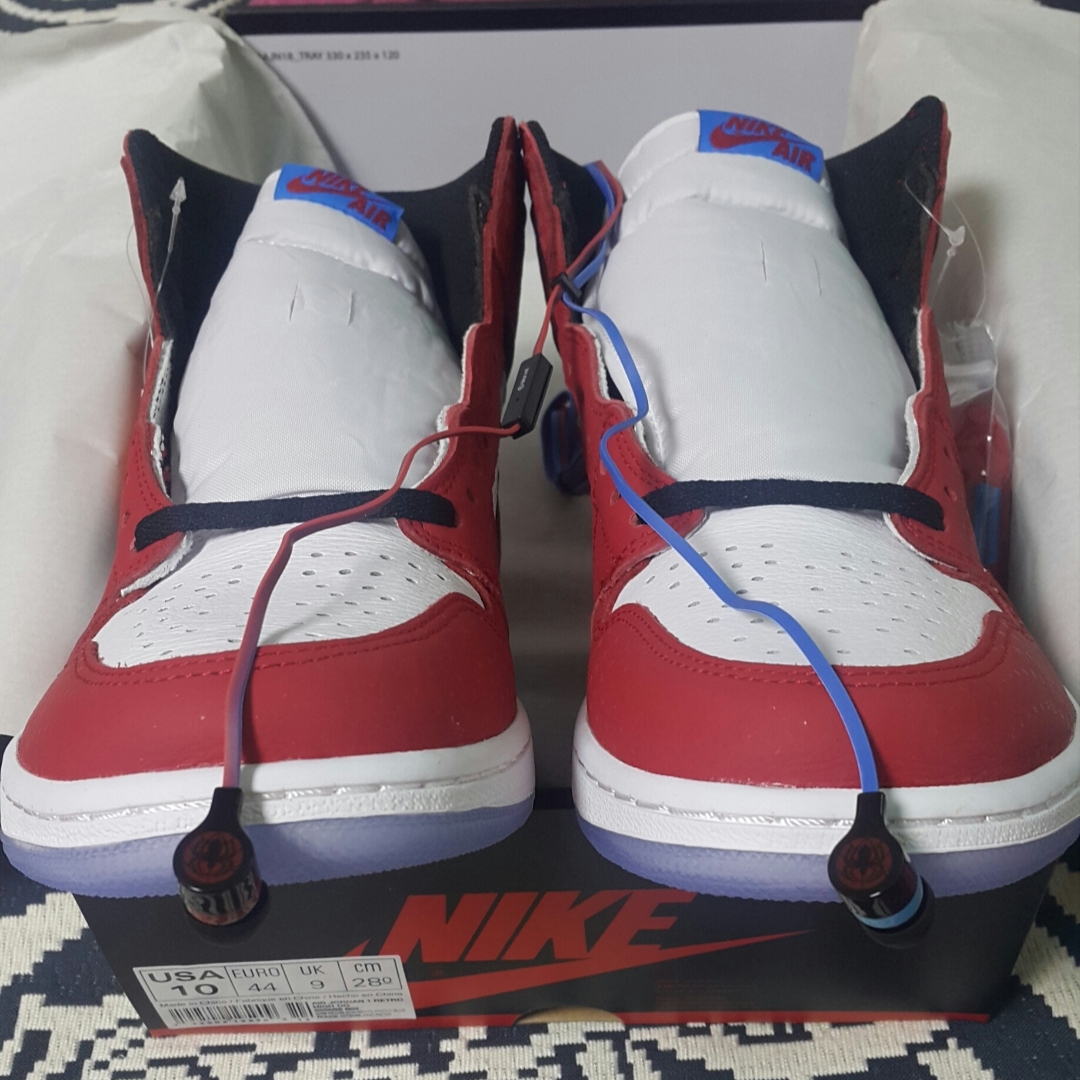Jordan 1 Retro High Spider-Man Origin Story 착용 스타일