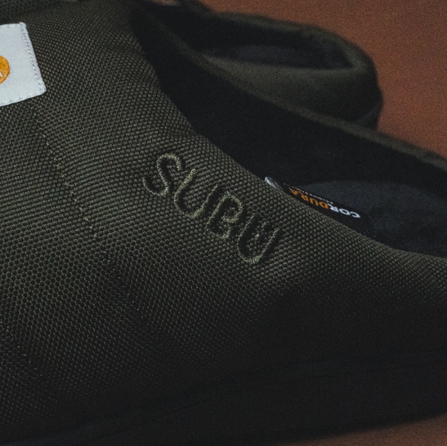 Subu x Carhartt WIP Cordura Sandal Green, Subu x Carhartt WIP Cordura Sandal Hamilton Brown 착용 스타일 - 3