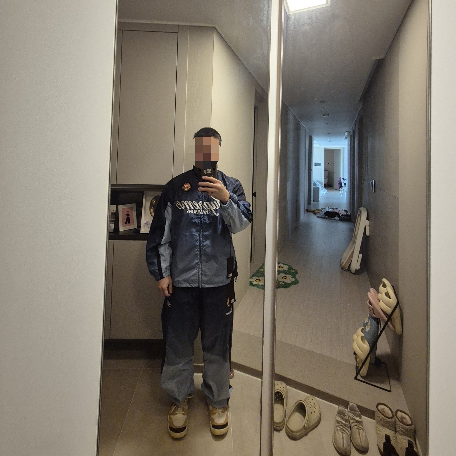 Supreme x Umbro Gradient Track Jacket Navy - 25FW 착용 스타일 - 1